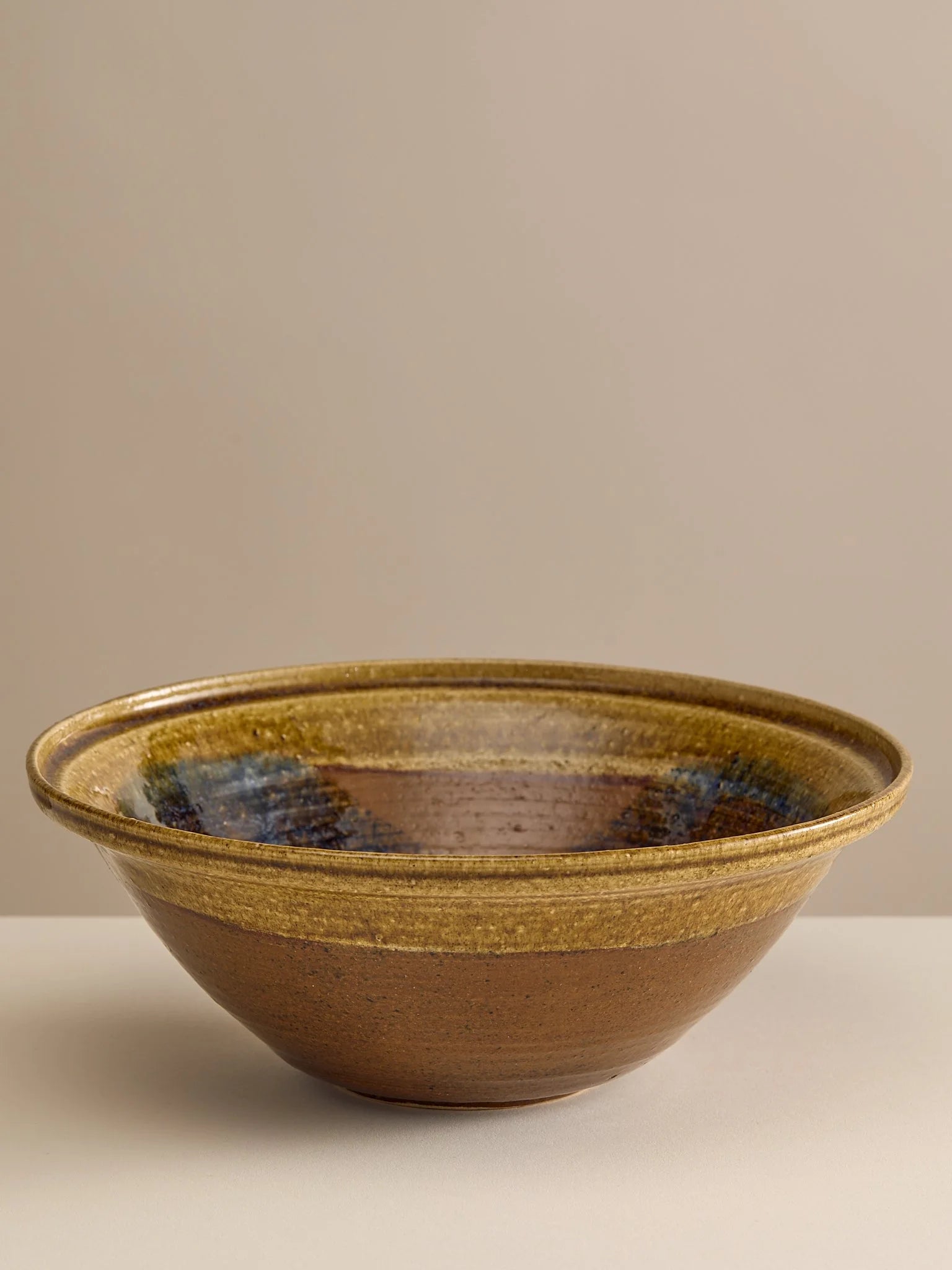 The Vintage Hand Made Ceramic Blue Glazed BowlTrays and BowlsMiscellanea, etc.