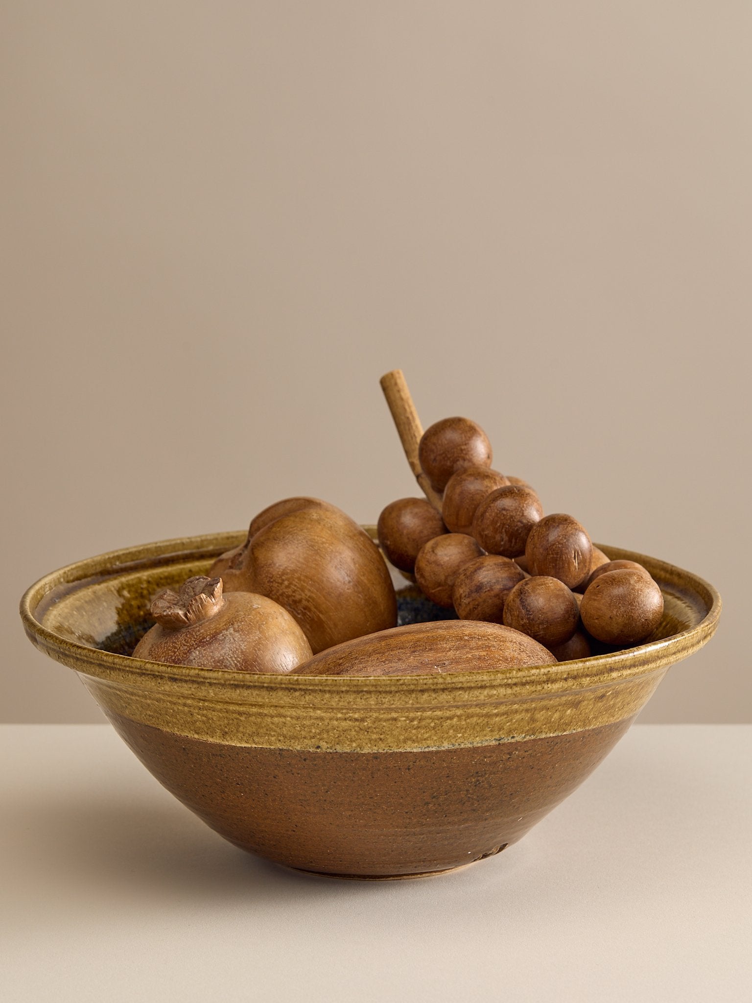 The Vintage Hand Made Ceramic Blue Glazed BowlTrays and BowlsMiscellanea, etc.