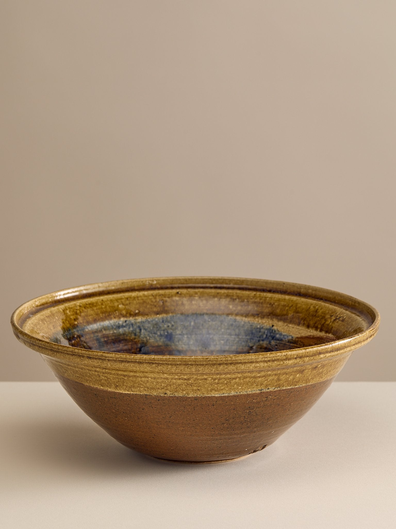 The Vintage Hand Made Ceramic Blue Glazed BowlTrays and BowlsMiscellanea, etc.