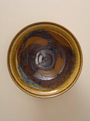 The Vintage Hand Made Ceramic Blue Glazed BowlTrays and BowlsMiscellanea, etc.