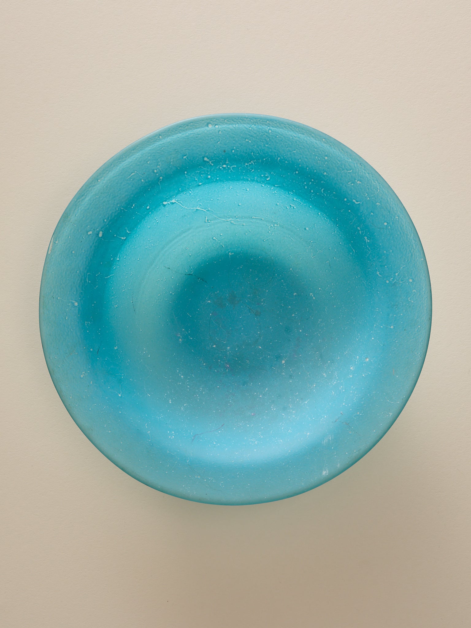 The Vintage Sand Blasted Teal Glass BowlVasesMiscellanea, etc.