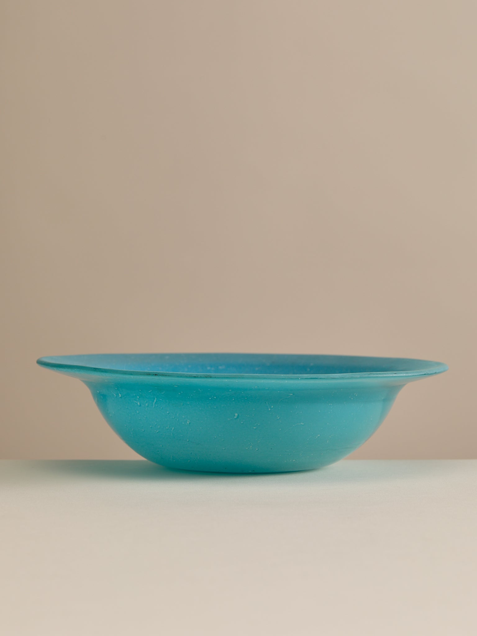 The Vintage Sand Blasted Teal Glass BowlVasesMiscellanea, etc.