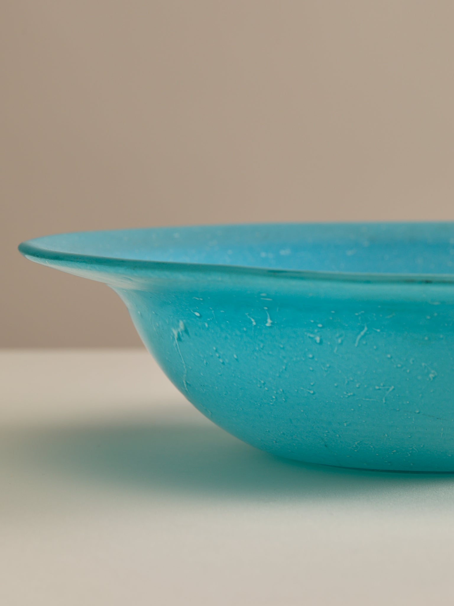 The Vintage Sand Blasted Teal Glass BowlVasesMiscellanea, etc.