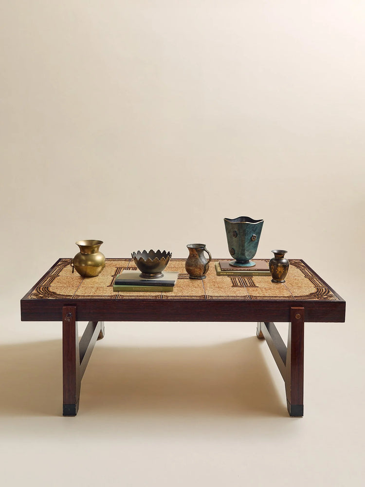 The Vintage 1970s Rosewood and Tile Coffee TableCoffee TablesMiscellanea, etc.