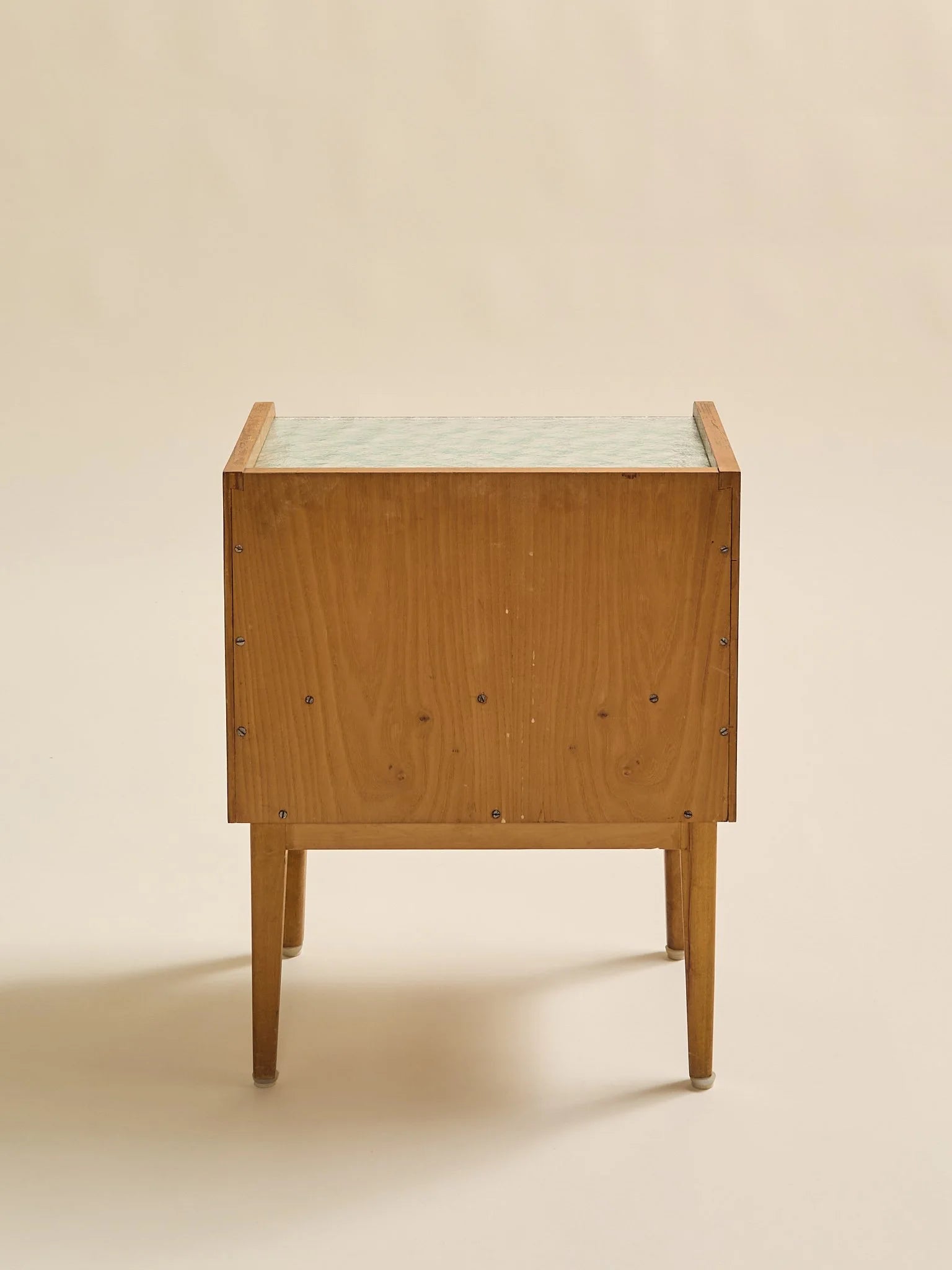 The Pair of Vintage 1960s Swedish Beech and Oak NightsandsSide TablesMiscellanea, etc.