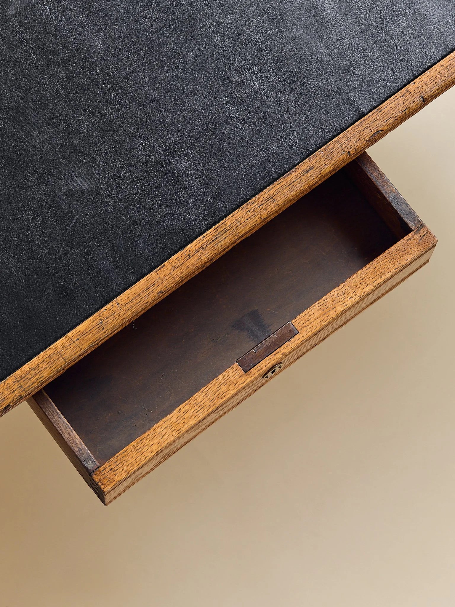 The Vintage Carved-Leg Leather Top Petite Dining Table or DeskDining TablesMiscellanea, etc.