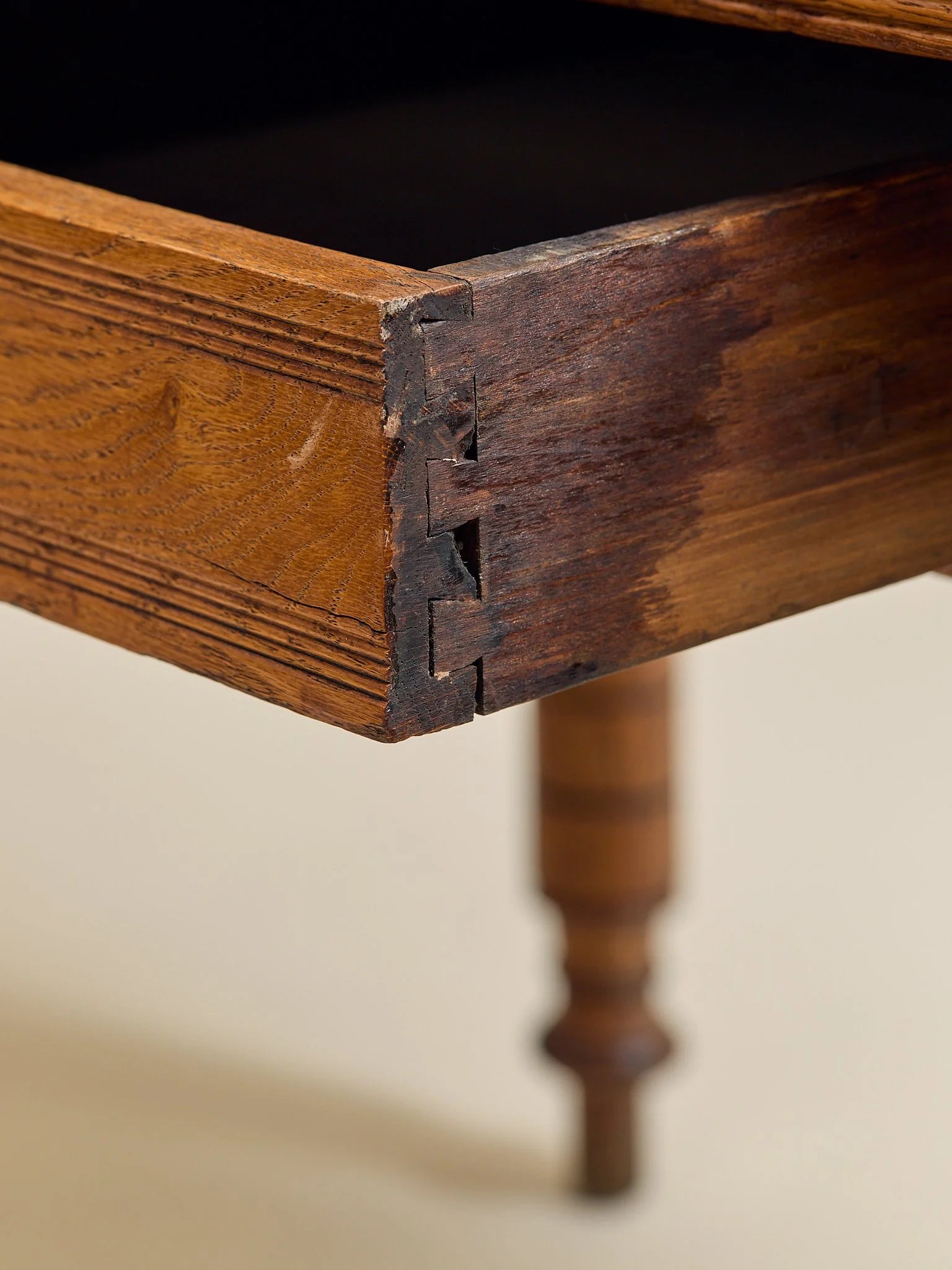 The Vintage Carved-Leg Leather Top Petite Dining Table or DeskDining TablesMiscellanea, etc.