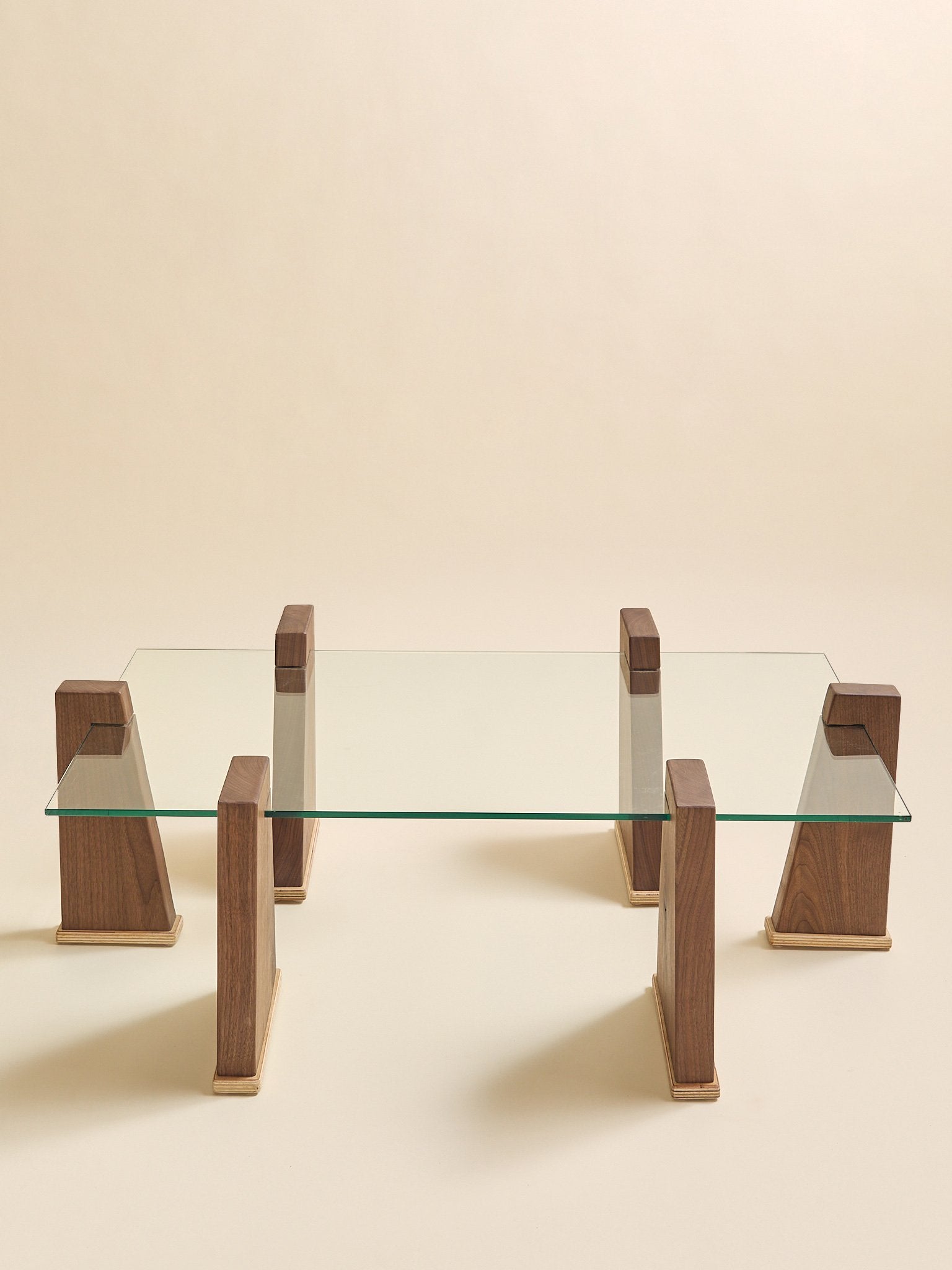 The Ply Boy Special Tapered Walnut Pillar Coffee TableCoffee TablesMiscellanea, etc.