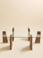 The Ply Boy Special Tapered Walnut Pillar Coffee TableCoffee TablesMiscellanea, etc.