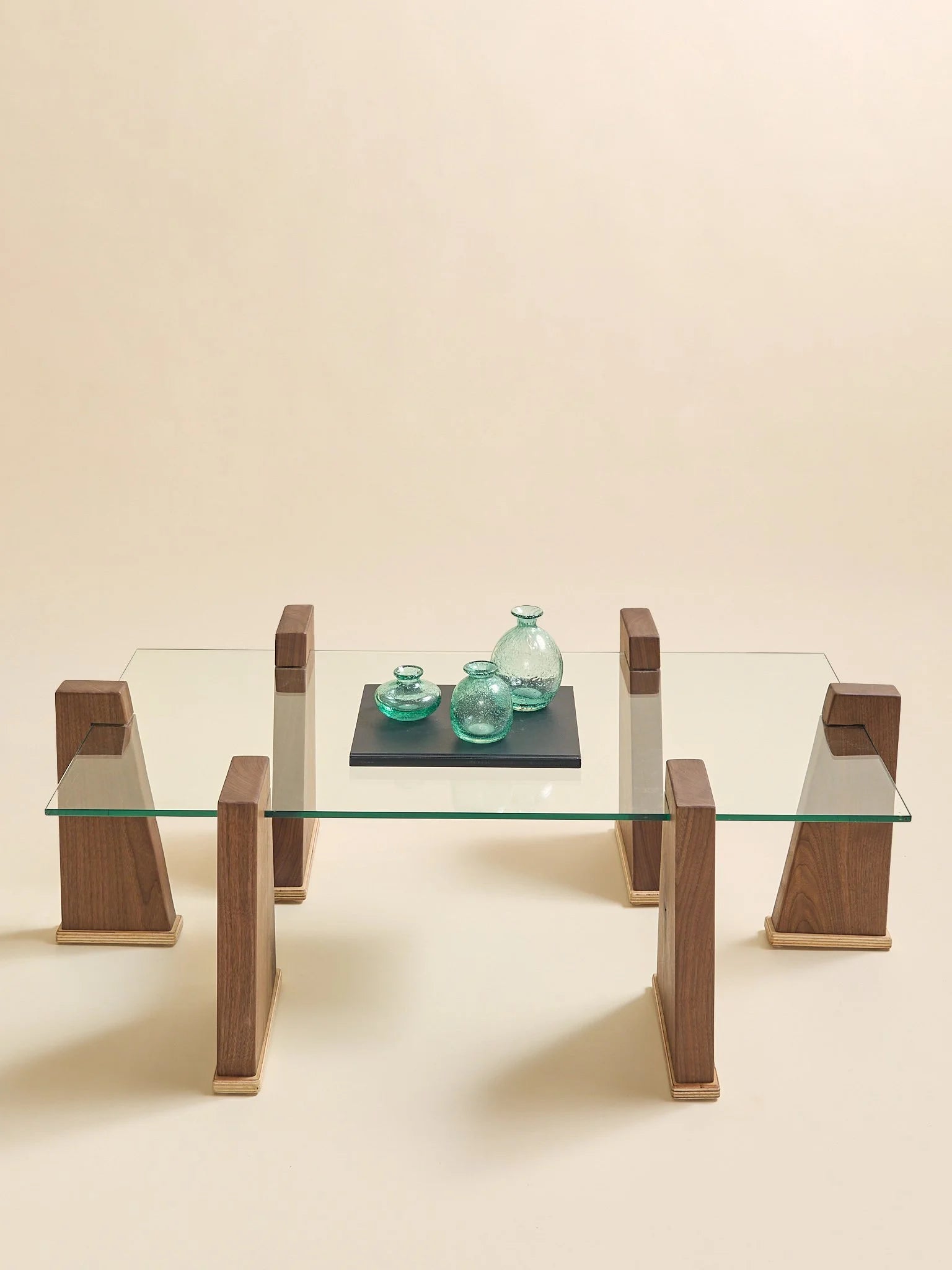 The Ply Boy Special Tapered Walnut Pillar Coffee TableCoffee TablesMiscellanea, etc.