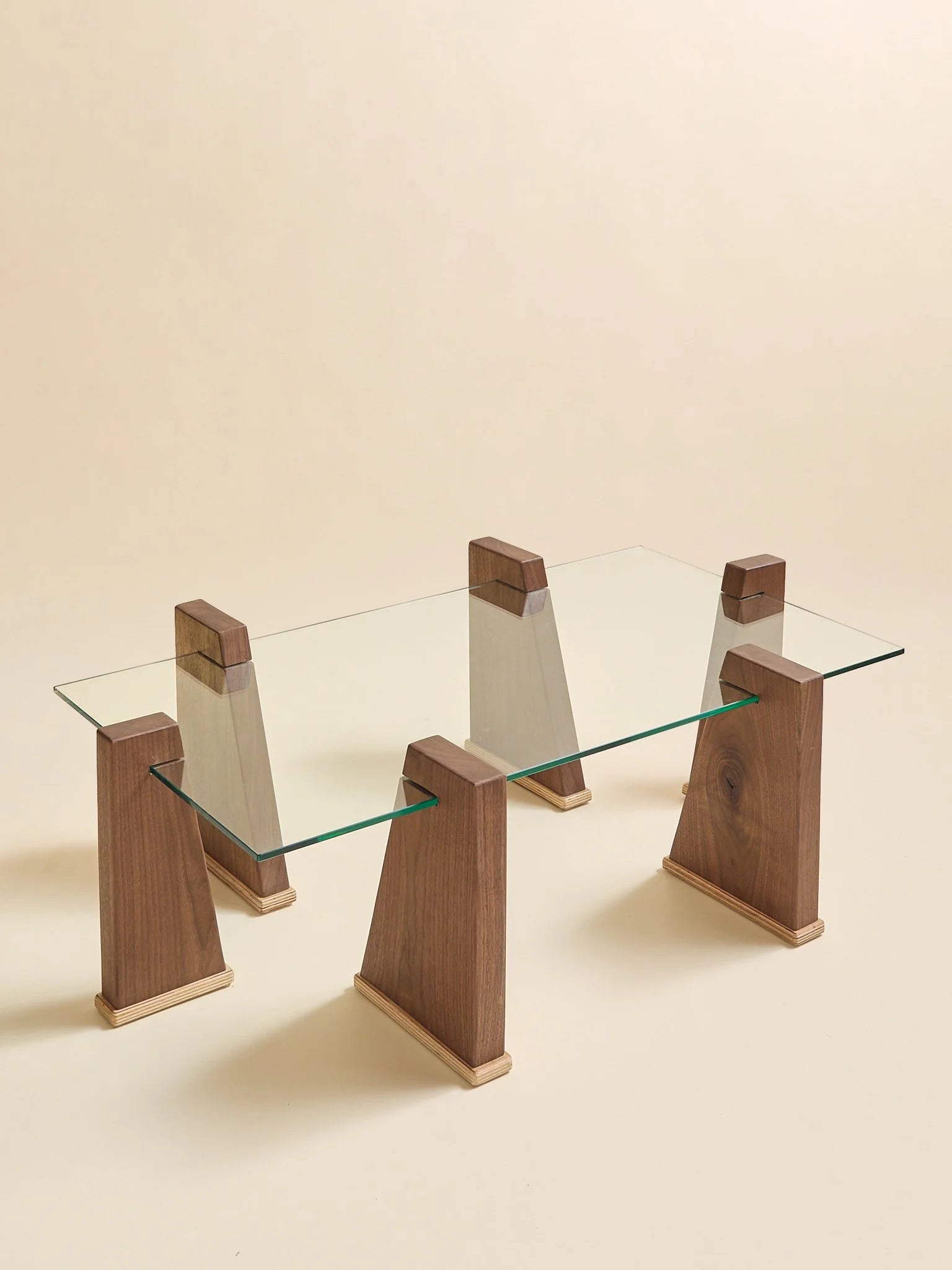 The Ply Boy Special Tapered Walnut Pillar Coffee TableCoffee TablesMiscellanea, etc.