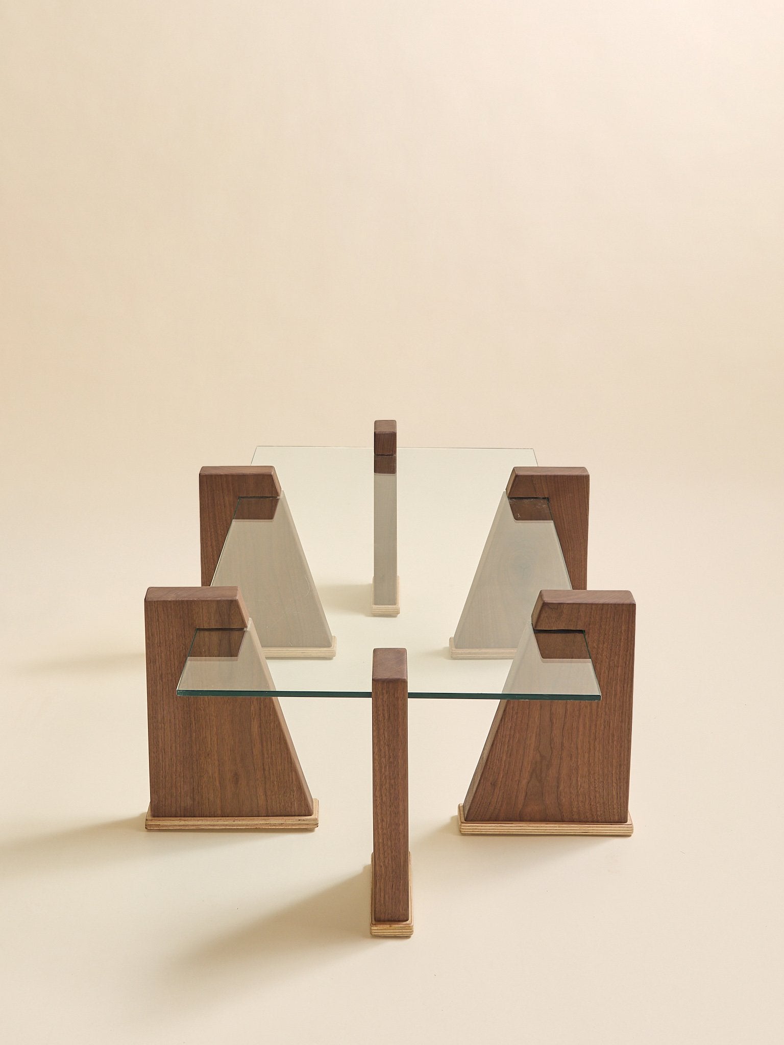 The Ply Boy Special Tapered Walnut Pillar Coffee TableCoffee TablesMiscellanea, etc.
