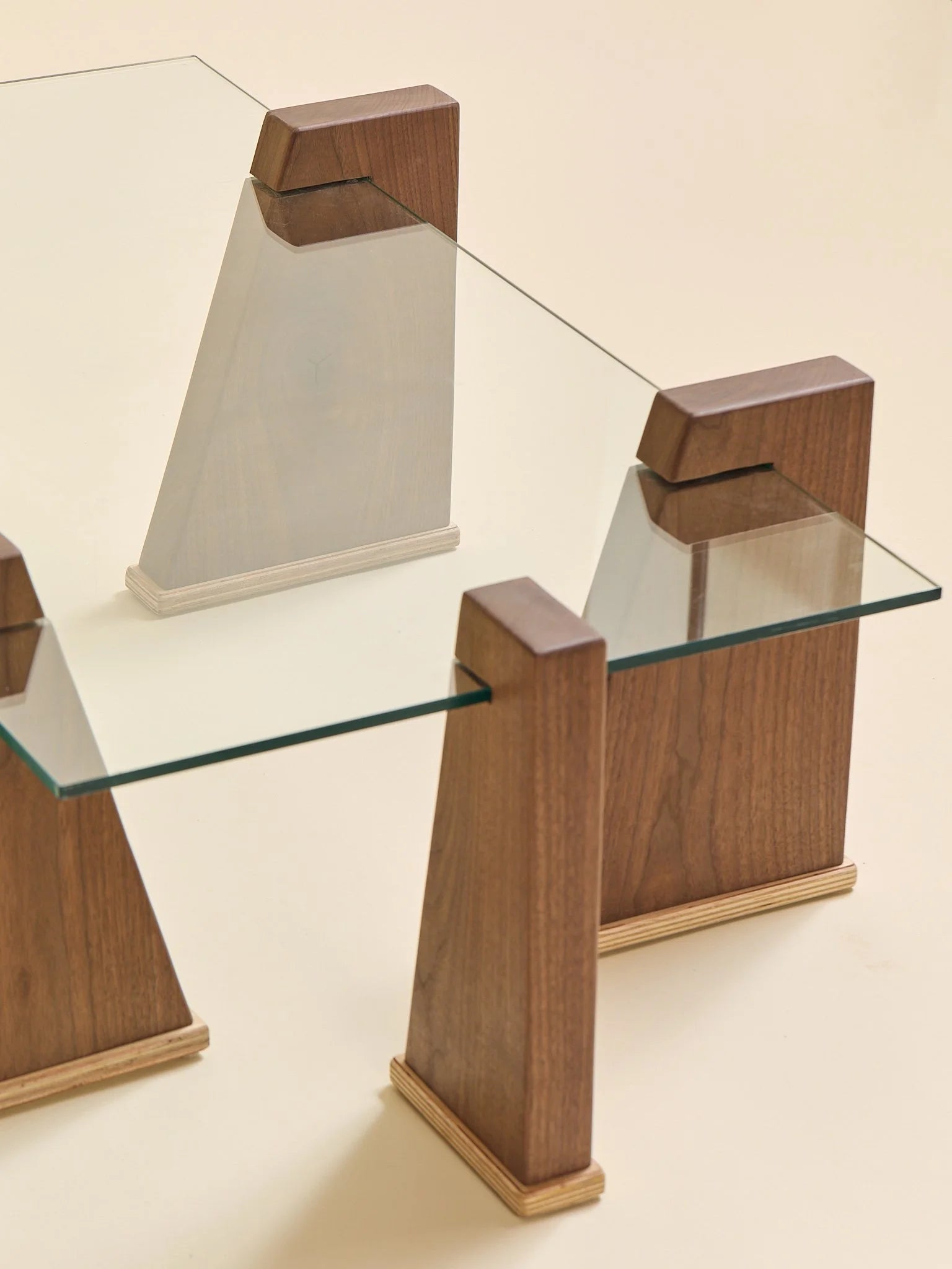 The Ply Boy Special Tapered Walnut Pillar Coffee TableCoffee TablesMiscellanea, etc.