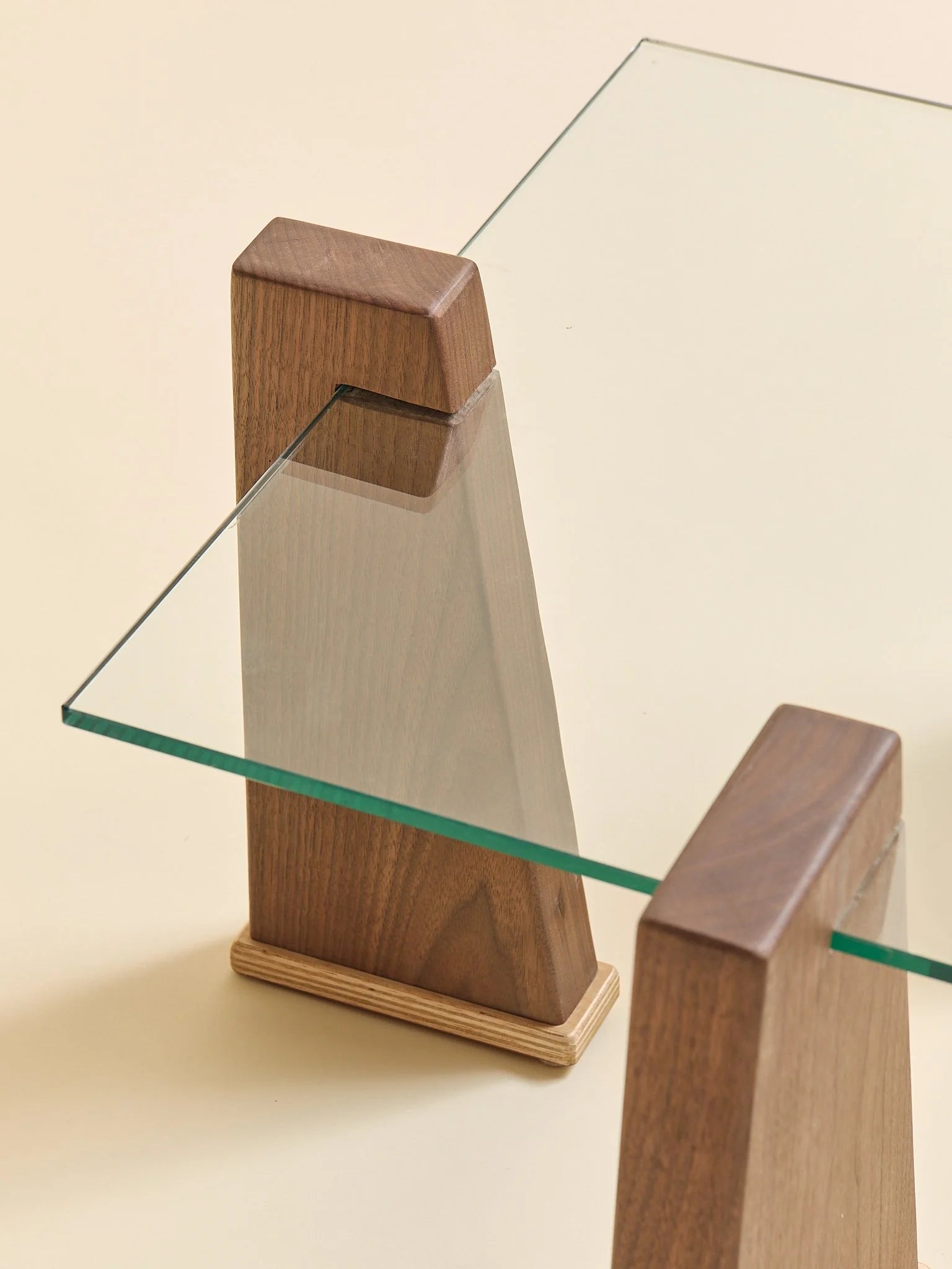 The Ply Boy Special Tapered Walnut Pillar Coffee TableCoffee TablesMiscellanea, etc.