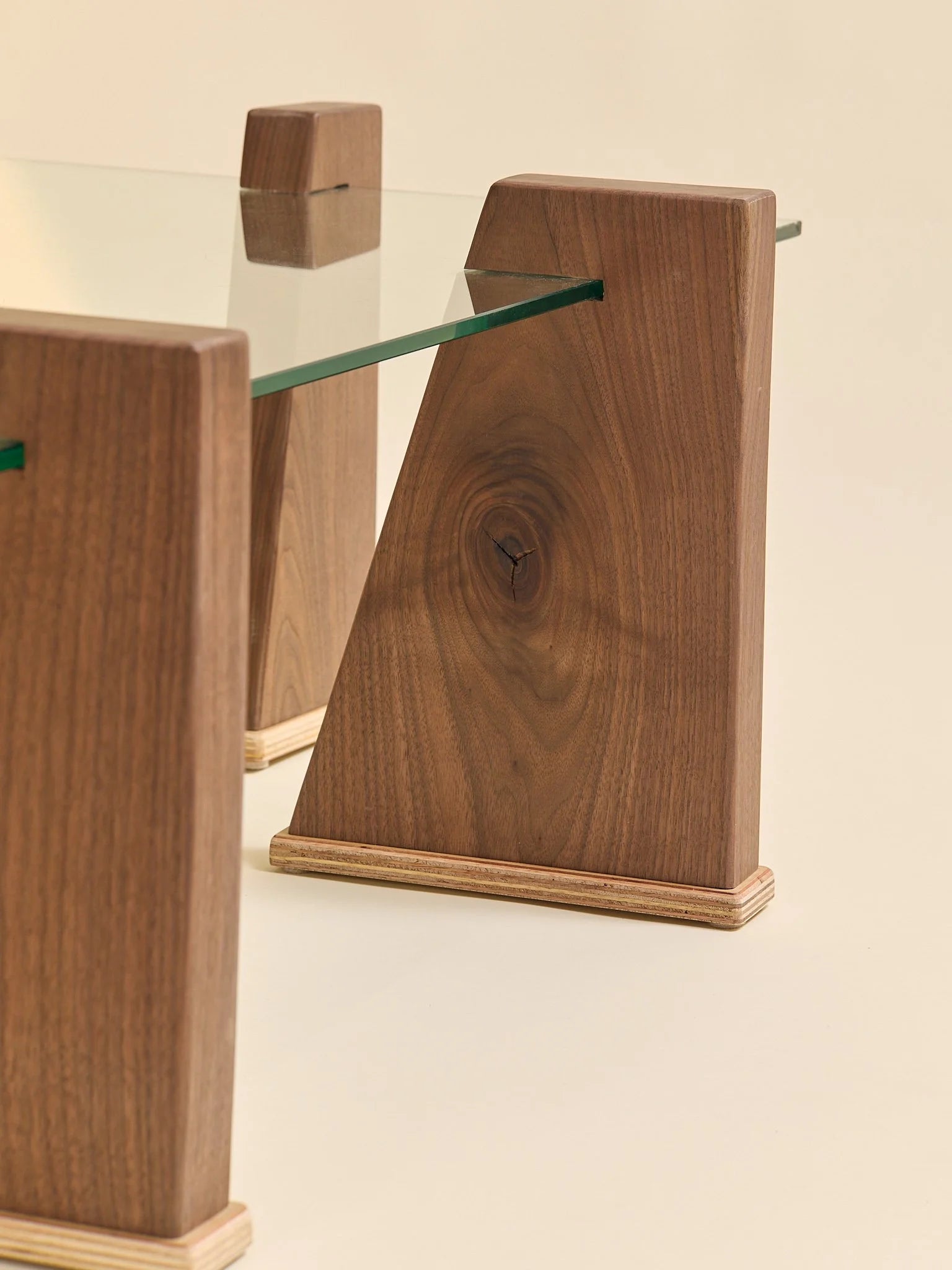 The Ply Boy Special Tapered Walnut Pillar Coffee TableCoffee TablesMiscellanea, etc.