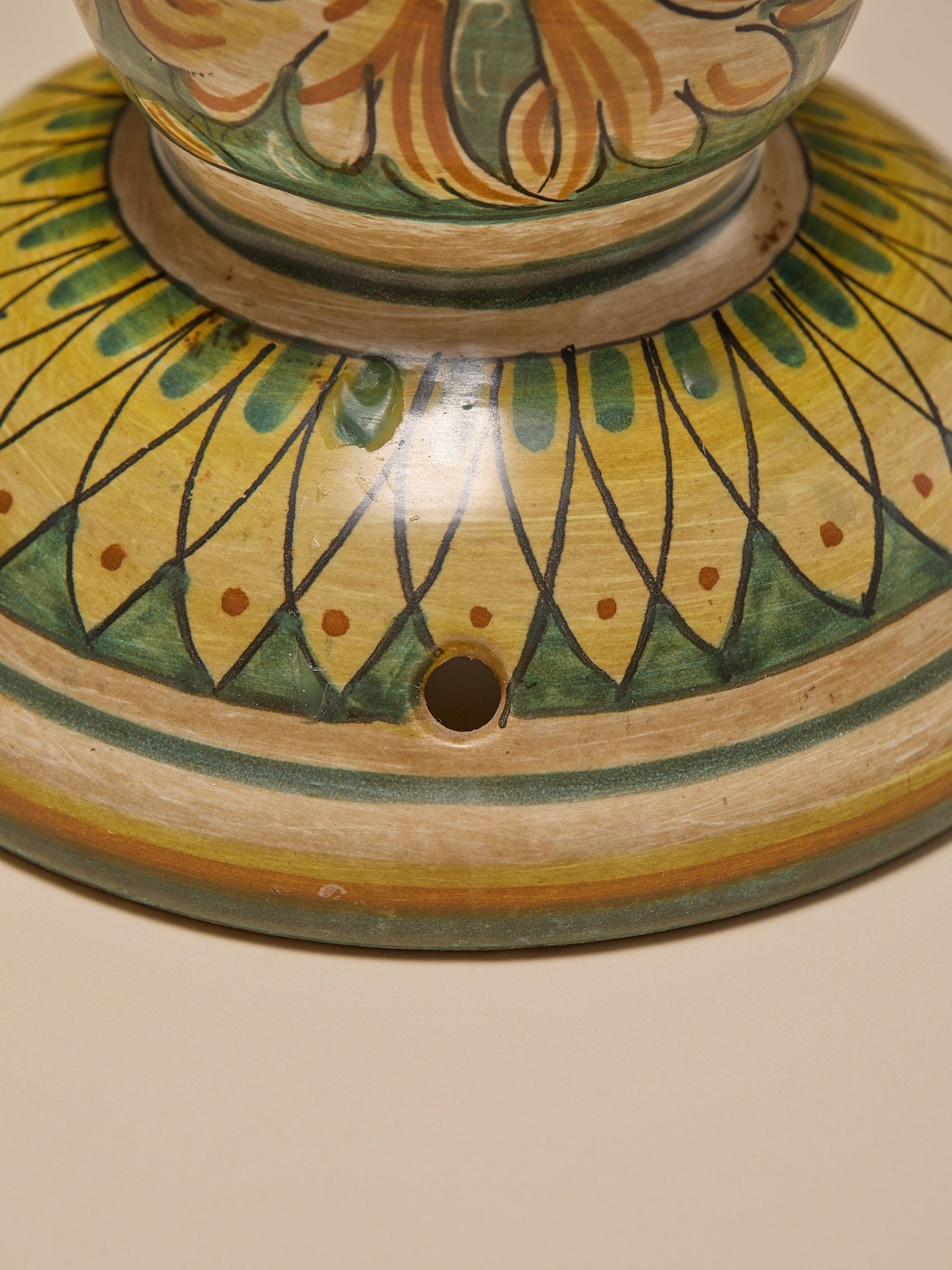 The Vintage Pair of Hand-Painted Italian Ceramic CandlesticksCandle HoldersMiscellanea, etc.