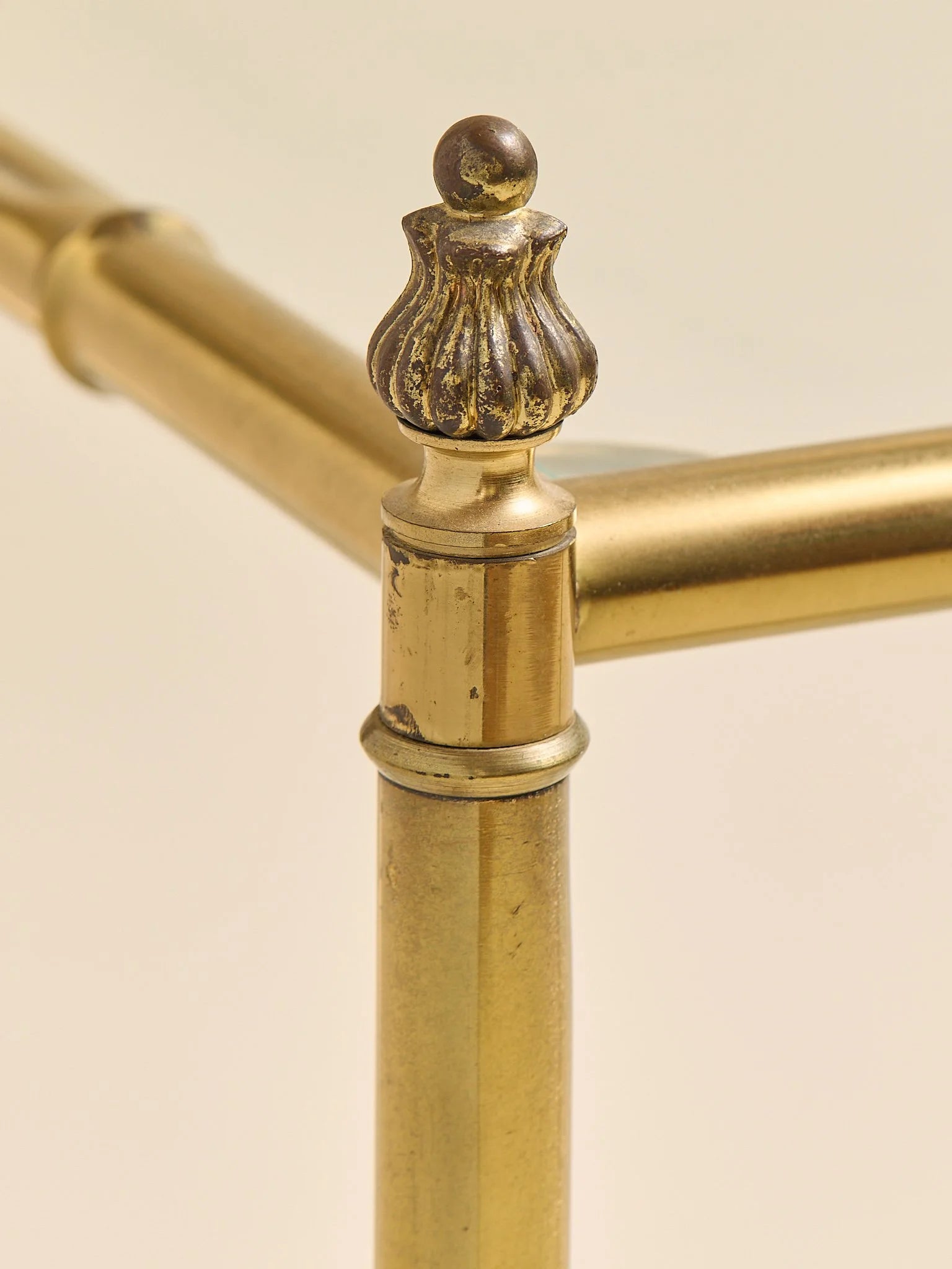 The Vintage Hollywood Regency Faux Bamboo Brass Bar CartAccentsMiscellanea, etc.