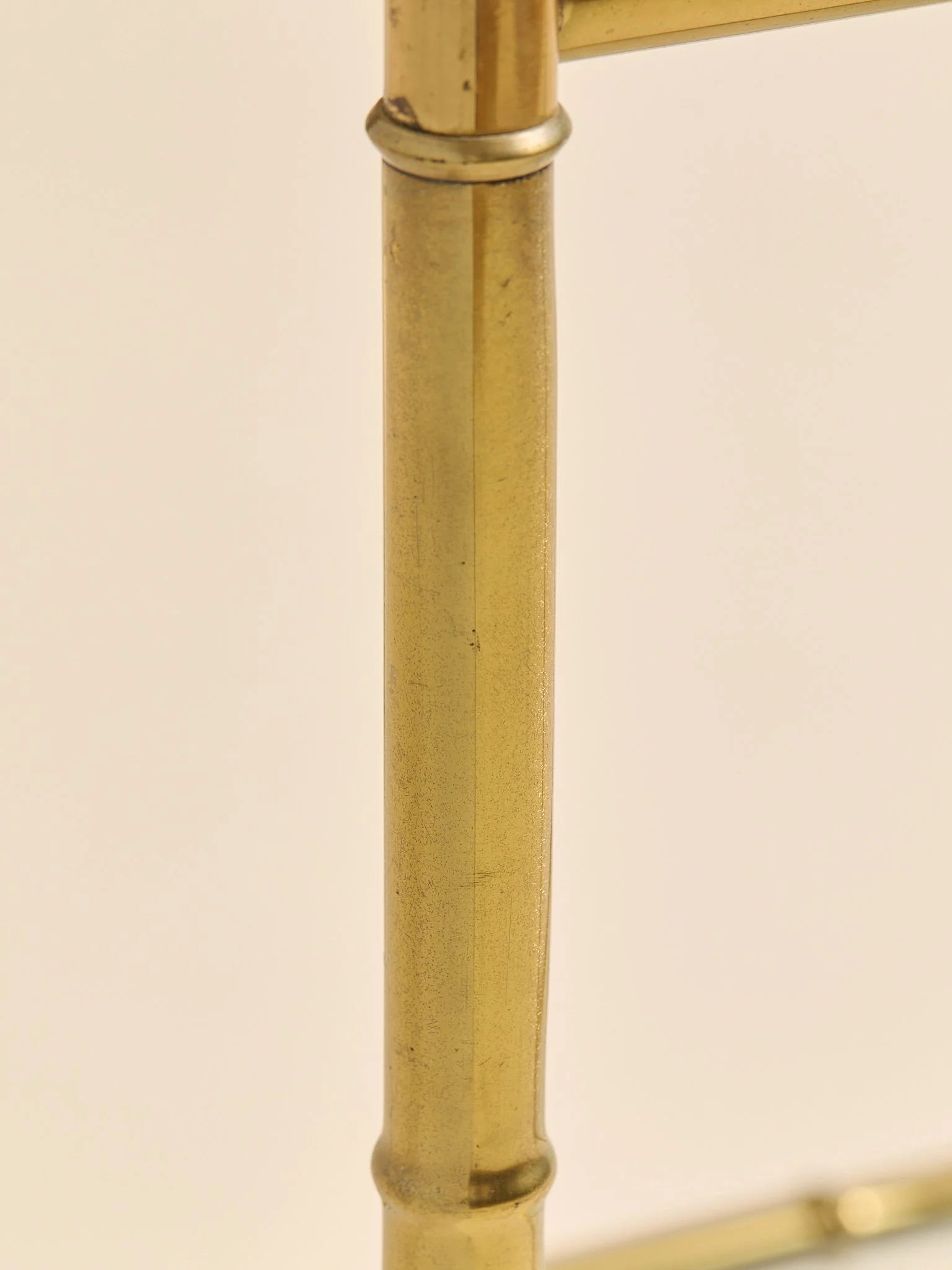 The Vintage Hollywood Regency Faux Bamboo Brass Bar CartAccentsMiscellanea, etc.