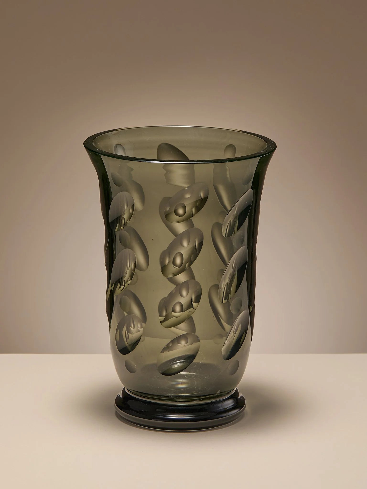 The Vintage Handmade Gray Glass Bubble VaseVasesMiscellanea, etc.