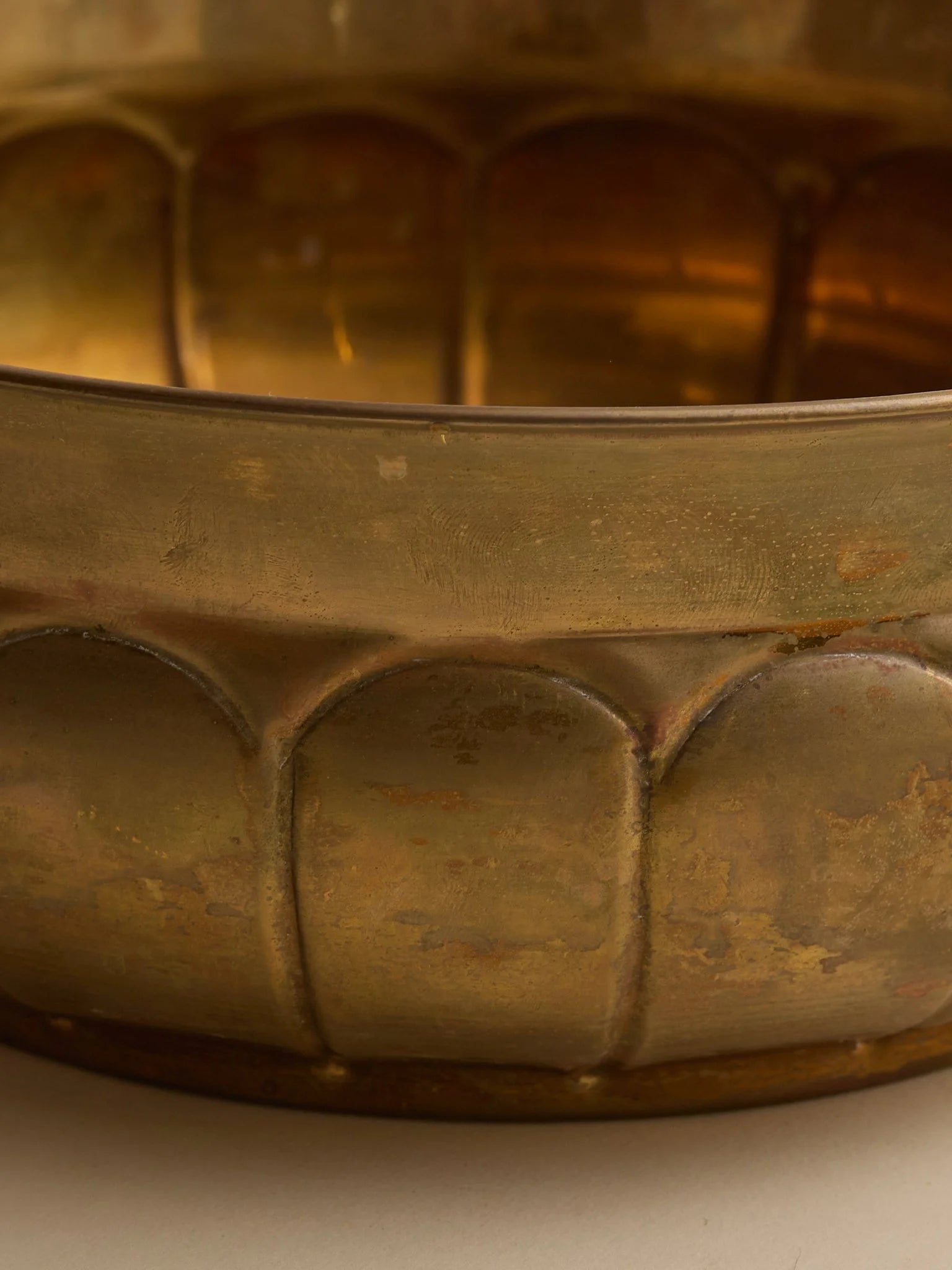 The Vintage Brass Scalloped BowlTrays and BowlsMiscellanea, etc.