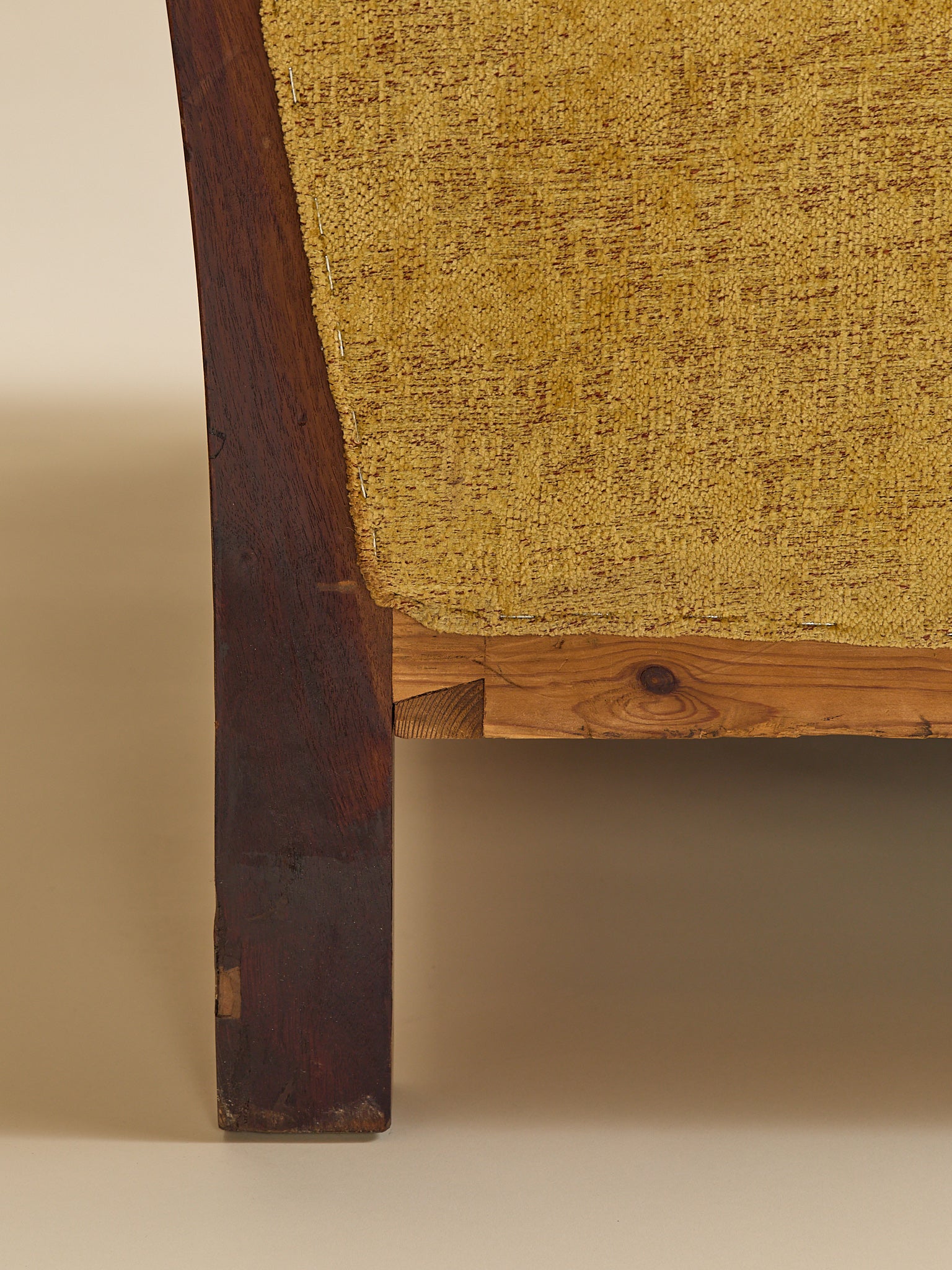 The Vintage Curved Arm Danish Sofa in the Style of Frits Henningsen, 1960sSeatingMiscellanea, etc.