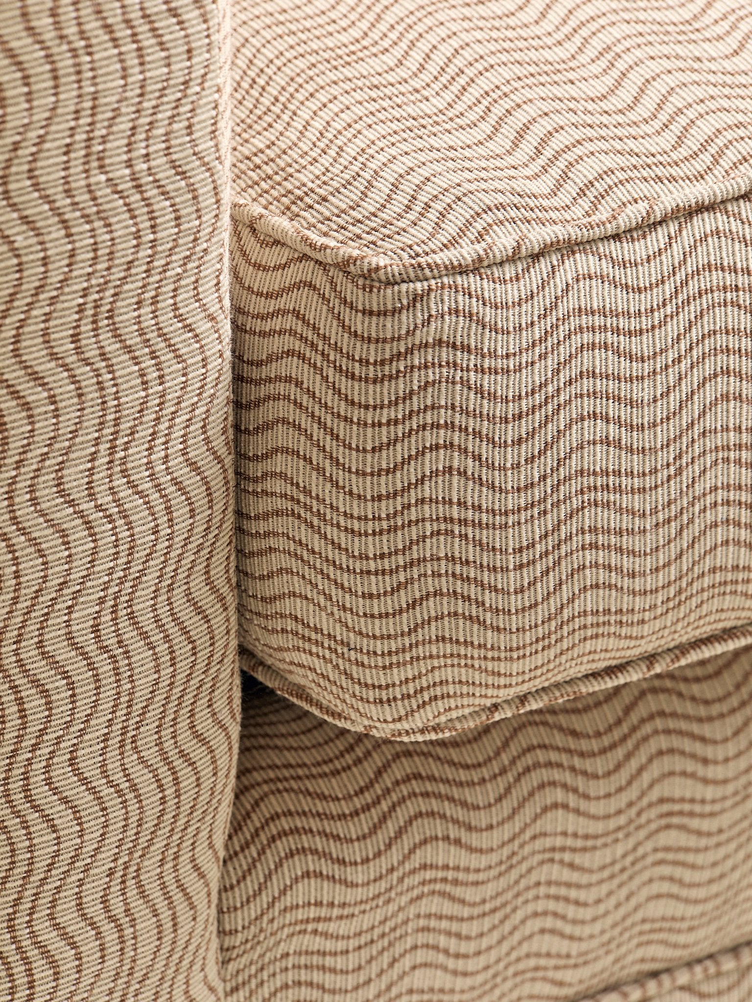 The 1970s Newly Upholstered Wave Sofa - Custom Designed by MiscellaneaSeatingMiscellanea, etc.