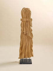 The Vintage Monumental Carved Curly Maple Drapery SculptureAccentsMiscellanea, etc.