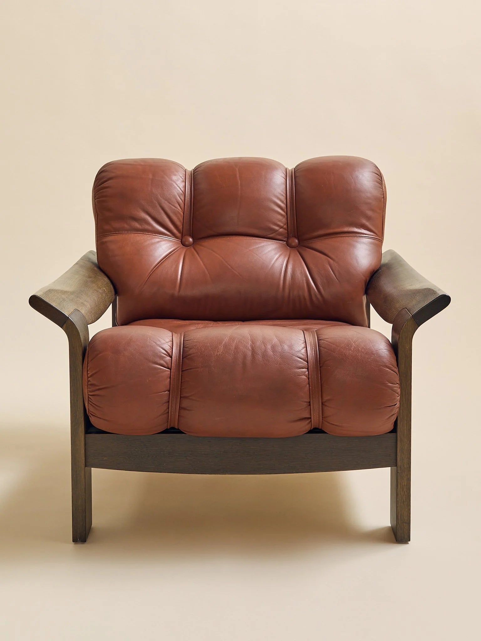 The Vintage Hans J. Frydendal Oak & Leather Lounge ChairSeatingMiscellanea, etc.