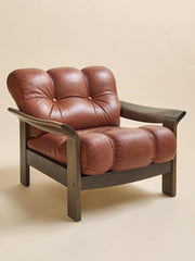 The Vintage Hans J. Frydendal Oak & Leather Lounge ChairSeatingMiscellanea, etc.