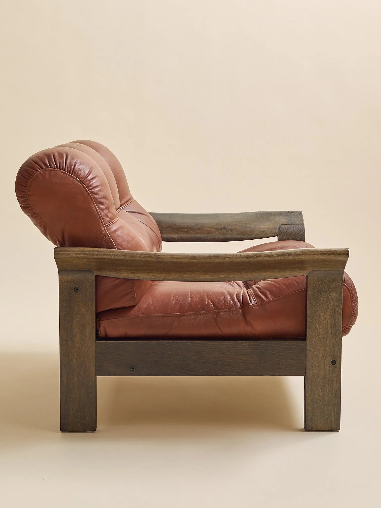The Vintage Hans J. Frydendal Oak & Leather Lounge ChairSeatingMiscellanea, etc.