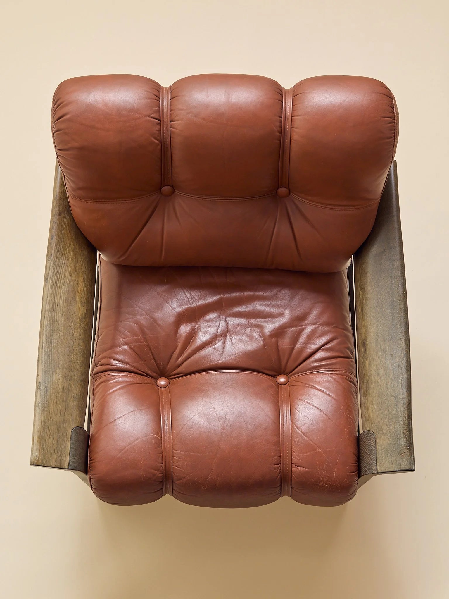 The Vintage Hans J. Frydendal Oak & Leather Lounge ChairSeatingMiscellanea, etc.