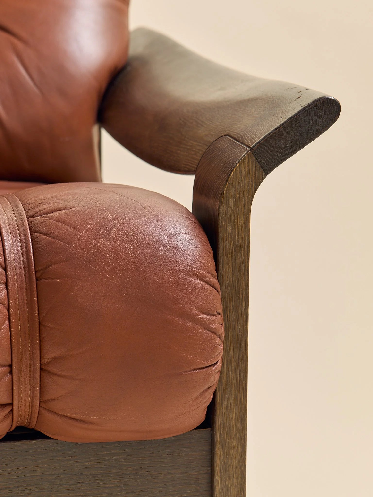 The Vintage Hans J. Frydendal Oak & Leather Lounge ChairSeatingMiscellanea, etc.