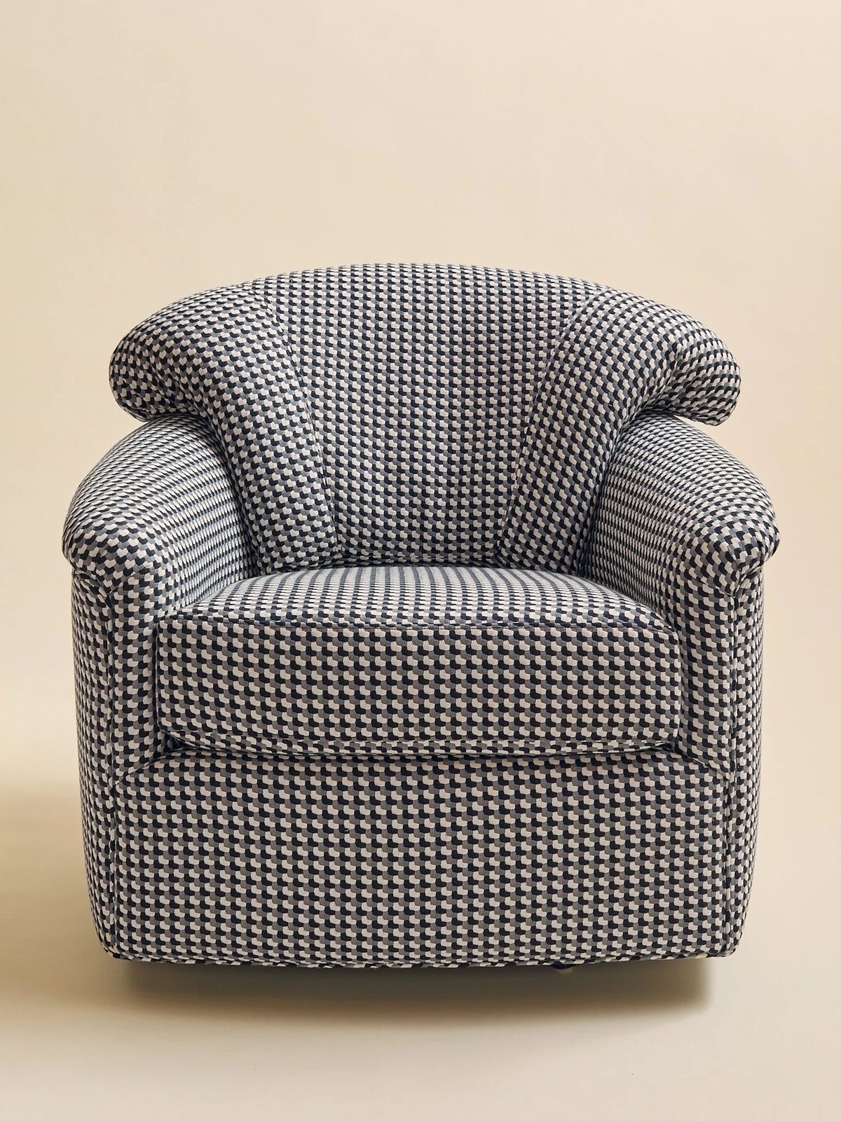 The Vintage Post-Modern Pattern Swivel ChairSeatingMiscellanea, etc.