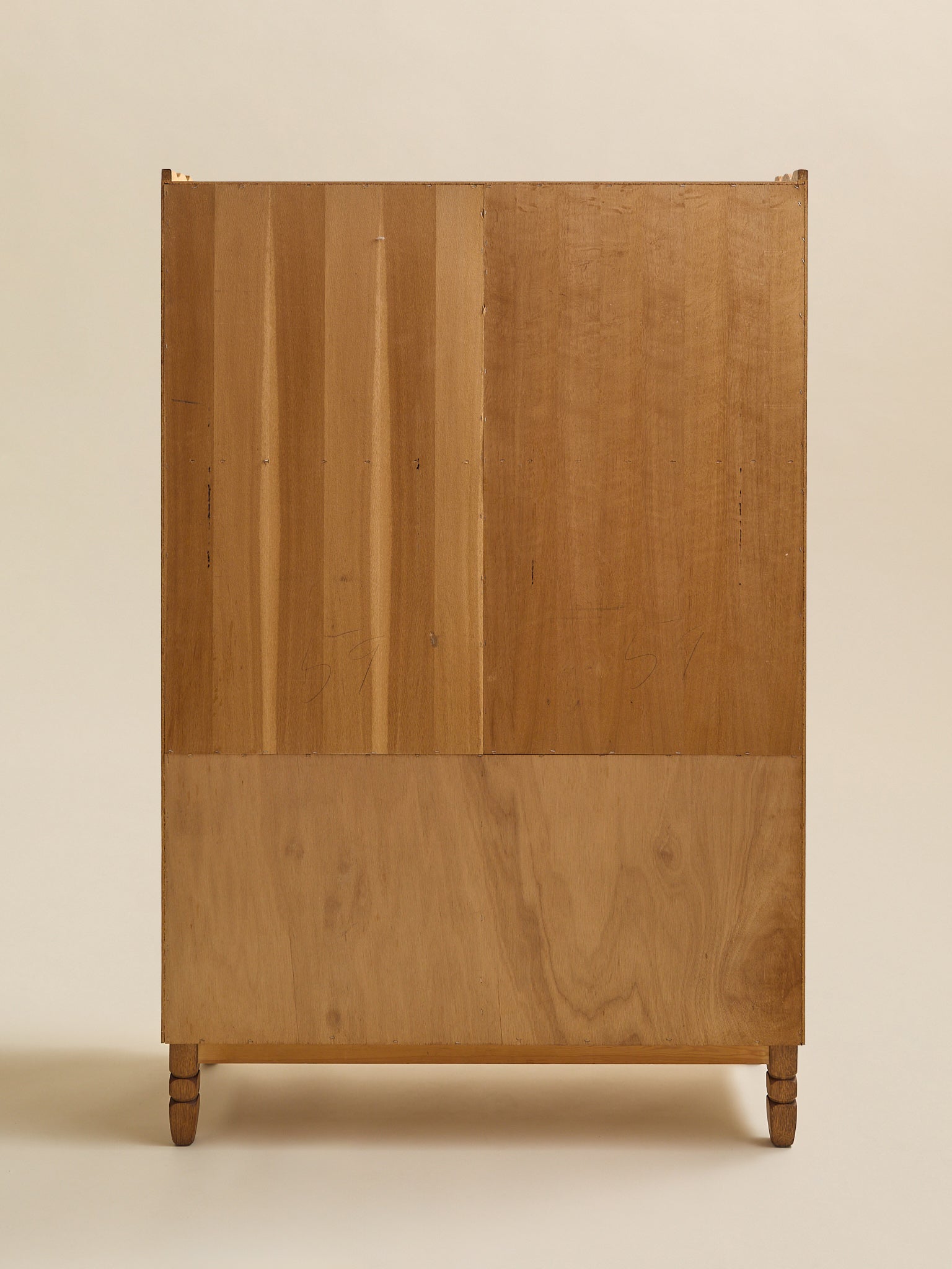 The Vintage Style Of Kjaernulf Danish Oak Bookcase CabinetCabinets and ShelvingMiscellanea, etc.