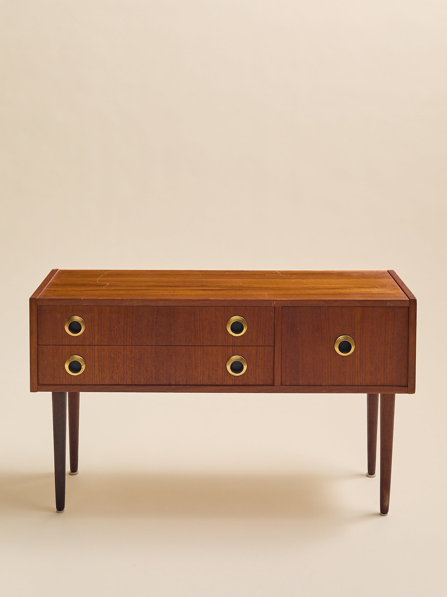 The Vintage Scandinavian Teak Low Chest, 1960SSide TablesMiscellanea, etc.