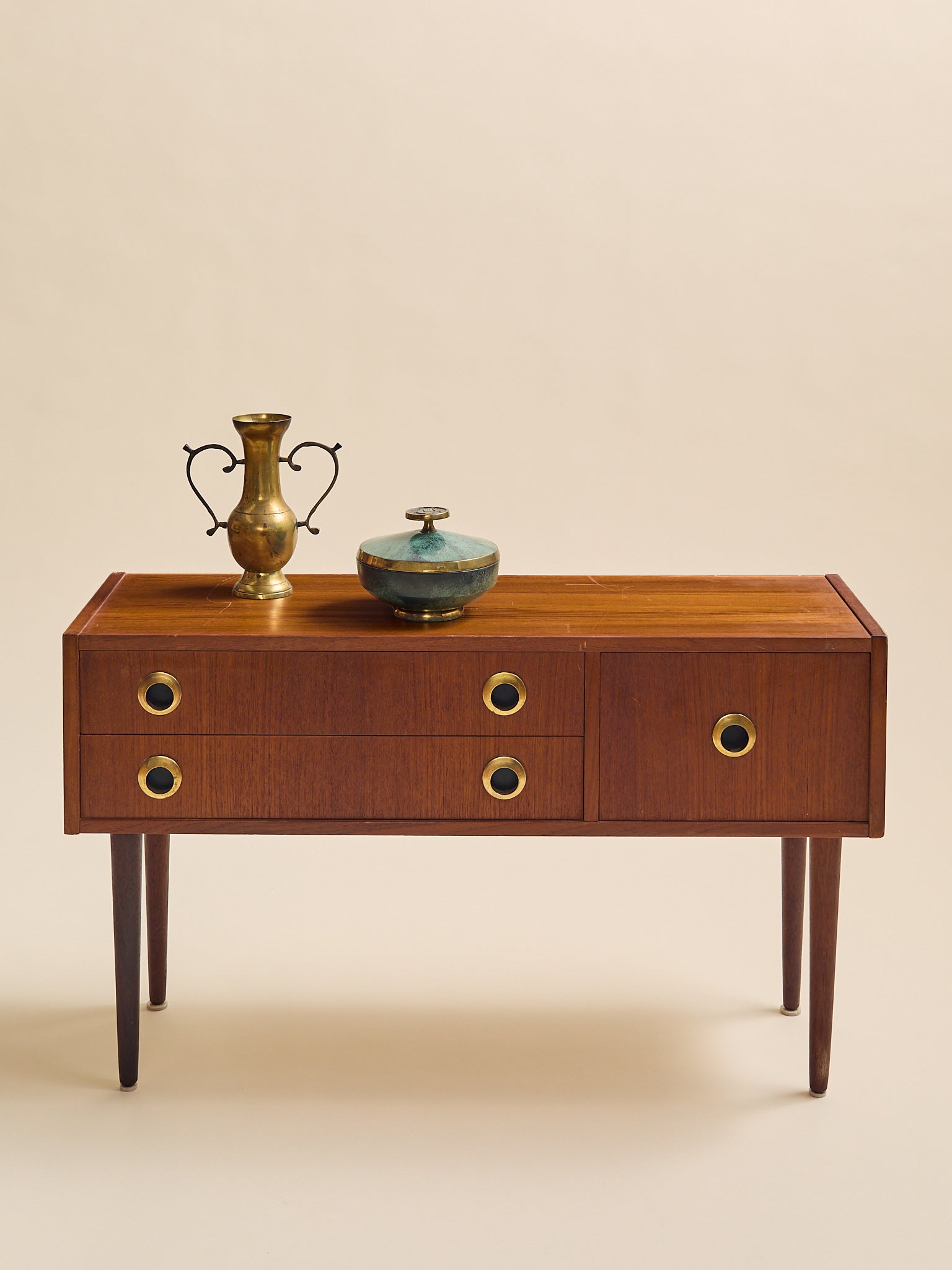 The Vintage Scandinavian Teak Low Chest, 1960SSide TablesMiscellanea, etc.