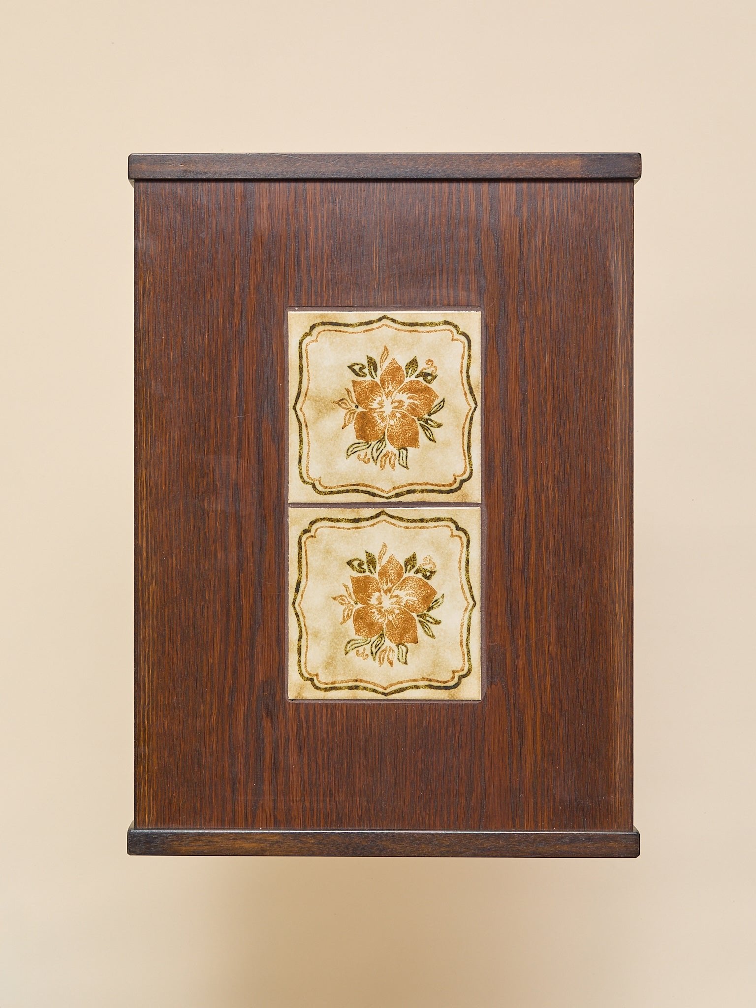 The Vintage Scandinavian Oak & Ceramic Tile Nesting TablesSide TablesMiscellanea, etc.