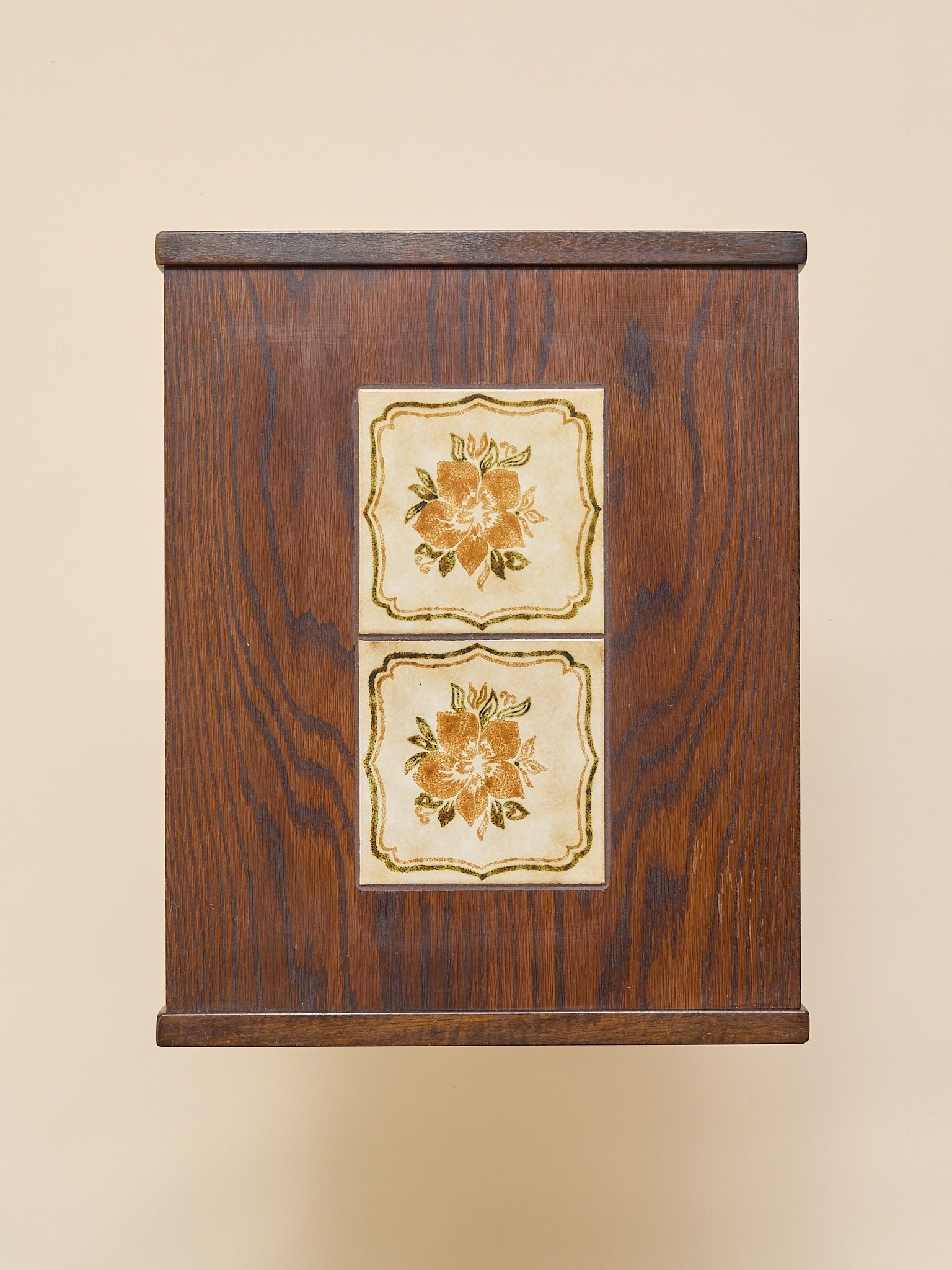 The Vintage Scandinavian Oak & Ceramic Tile Nesting TablesSide TablesMiscellanea, etc.