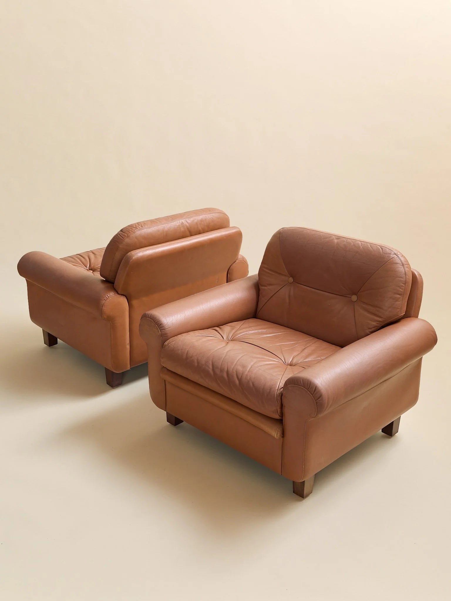 The Vintage Georg Thams Danish Leather Lounge ChairsSeatingMiscellanea, etc.
