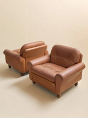 The Vintage Georg Thams Danish Leather Lounge ChairsSeatingMiscellanea, etc.