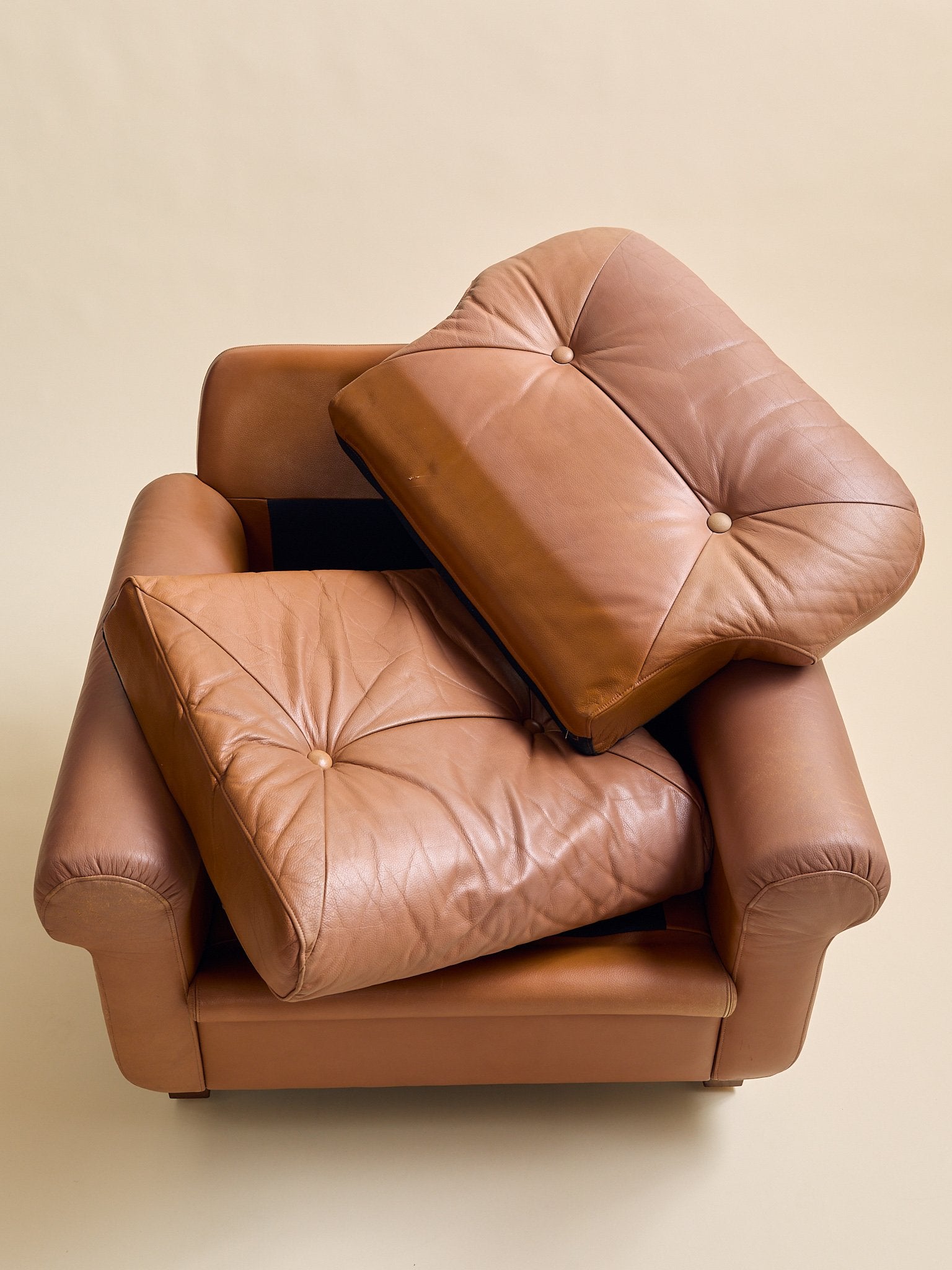 The Vintage Georg Thams Danish Leather Lounge ChairsSeatingMiscellanea, etc.