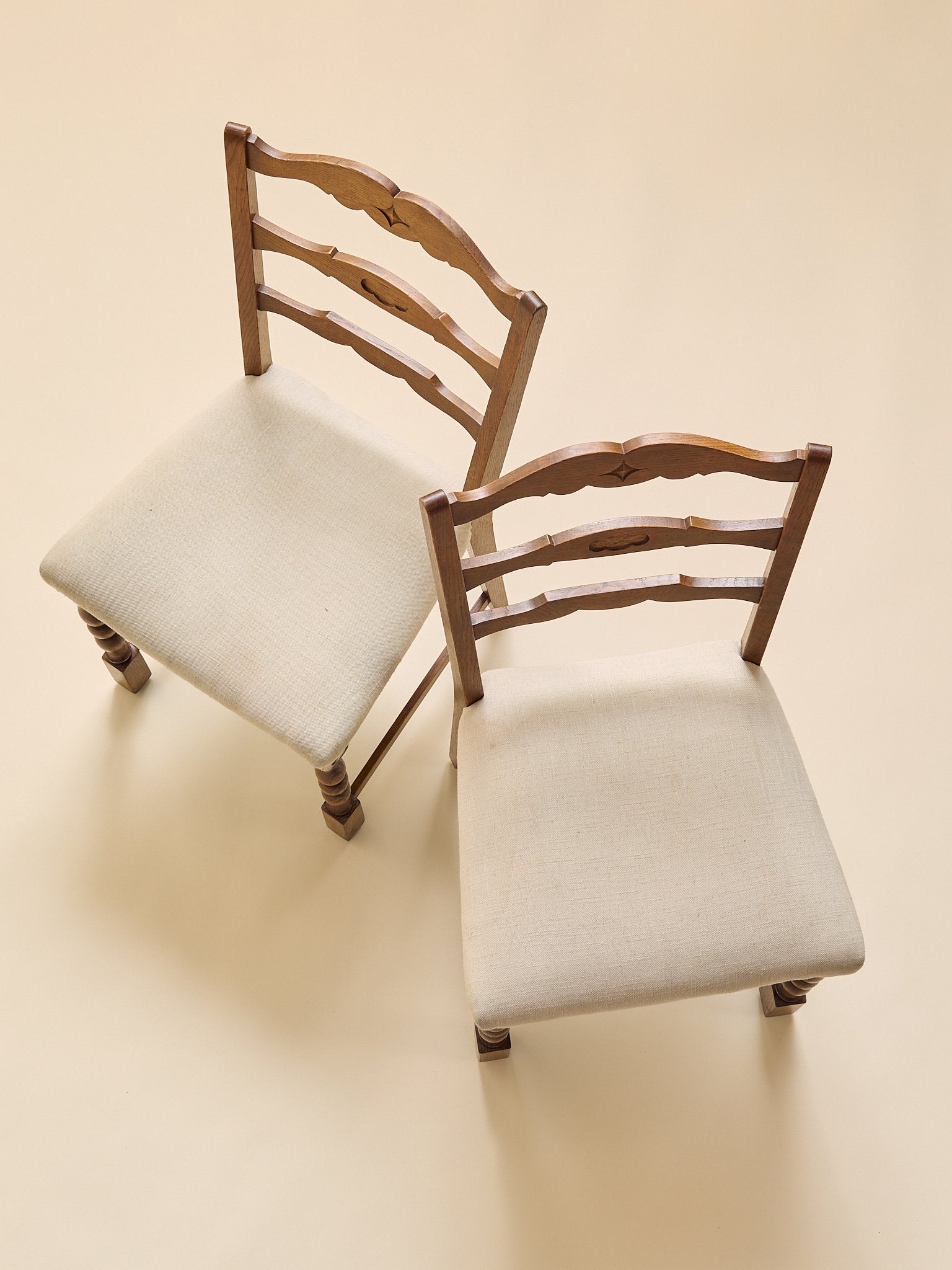 The Vintage Kjaernulf Style Danish Oak Dining Chairs, Set of Six, 1970SSeatingMiscellanea, etc.