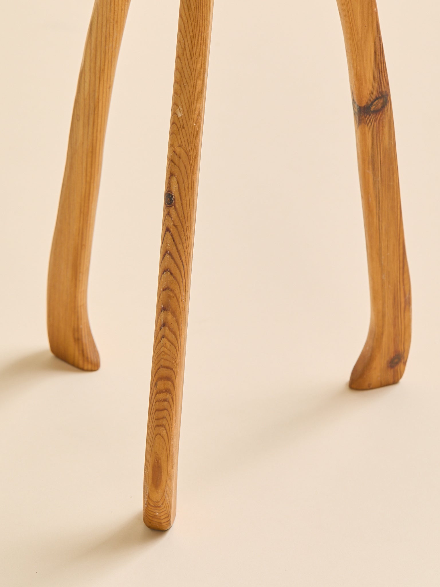 The Vintage Scandinavian Pine Drink Stands, 1970SSide TablesMiscellanea, etc.