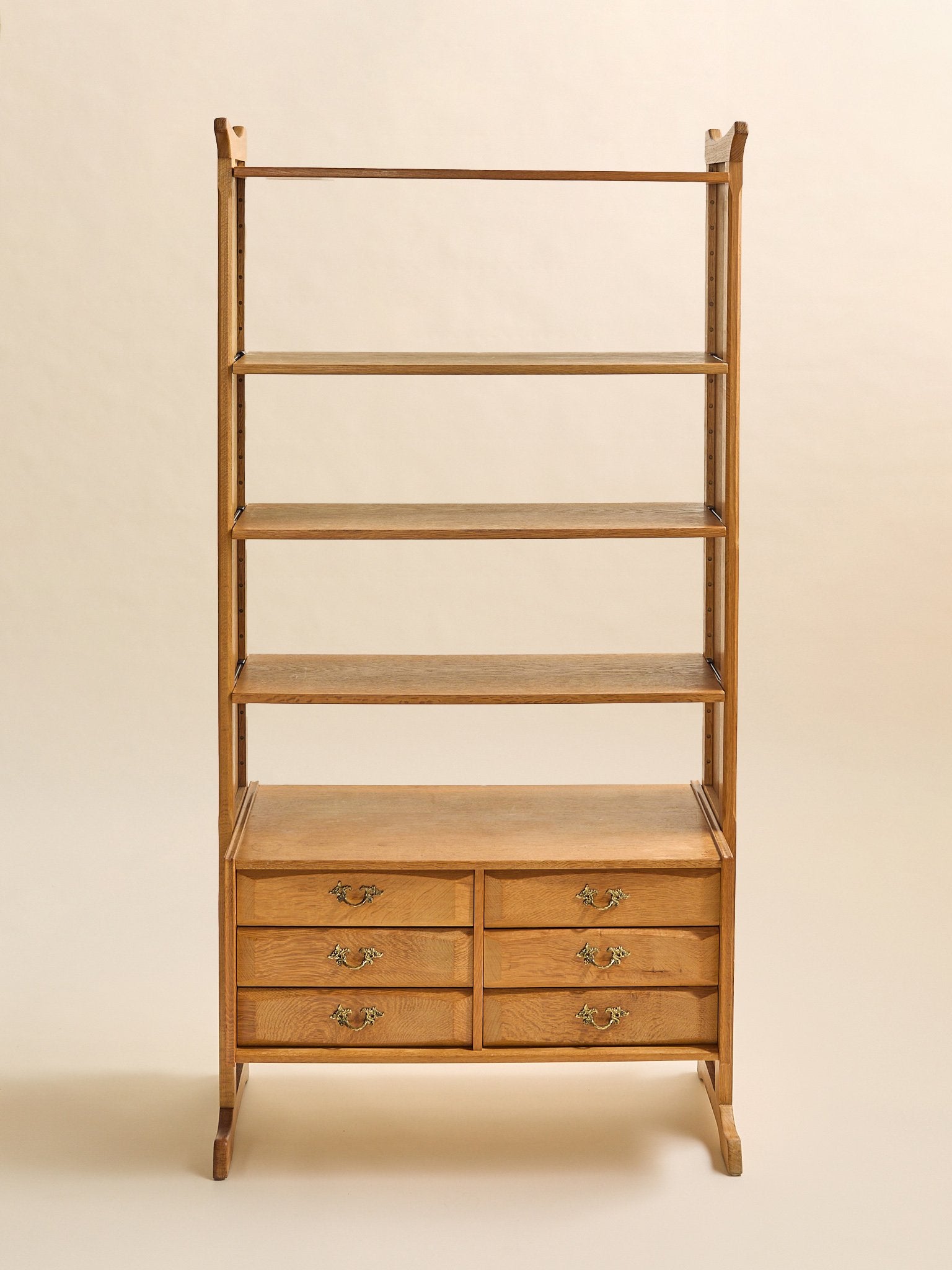The Vintage Kjaernulf Style Danish Oak BookcaseCabinets and ShelvingMiscellanea, etc.