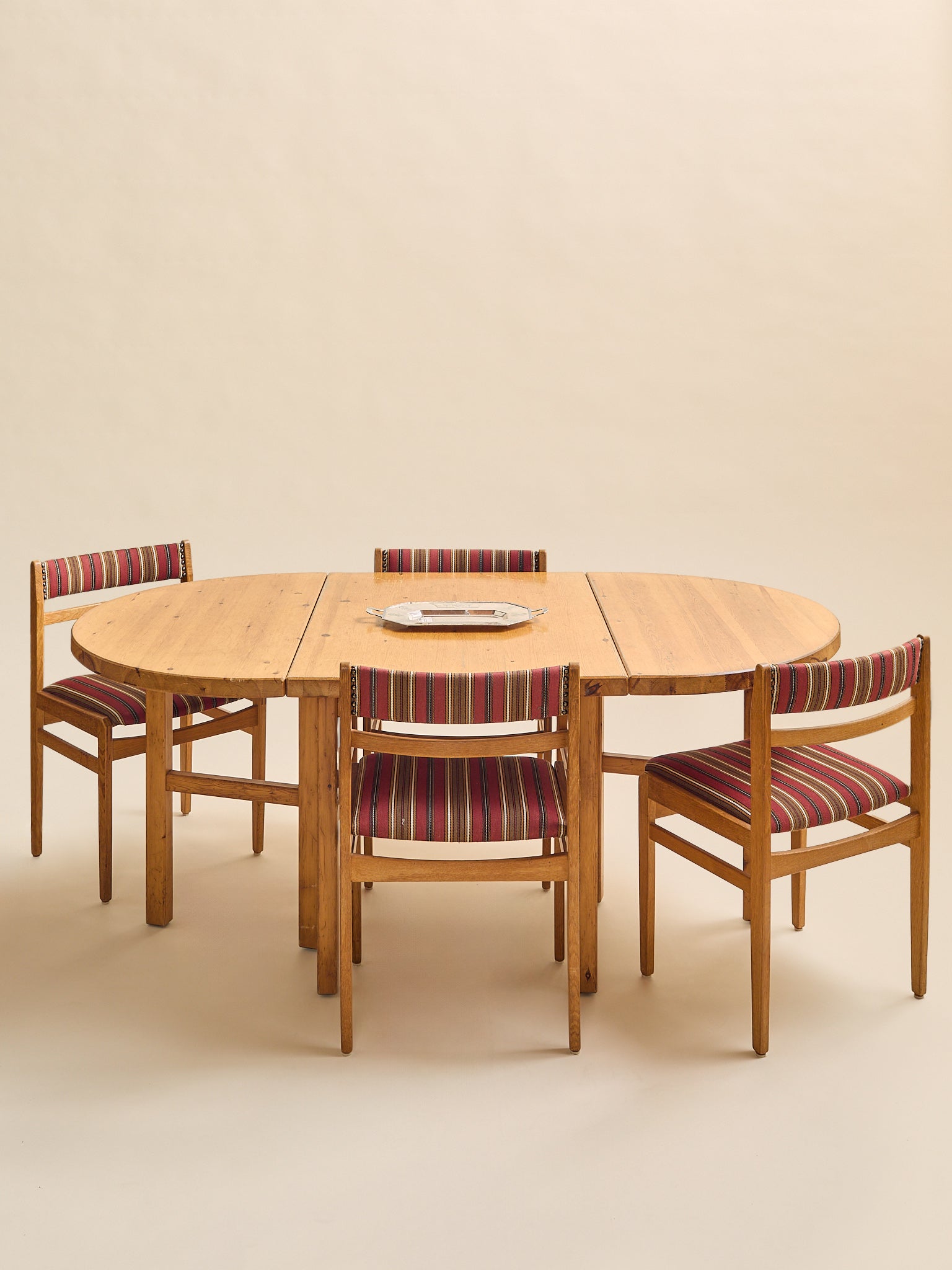 The Vintage Scandinavian Pine Drop-Leaf Dining Table, 1970SDining TablesMiscellanea, etc.