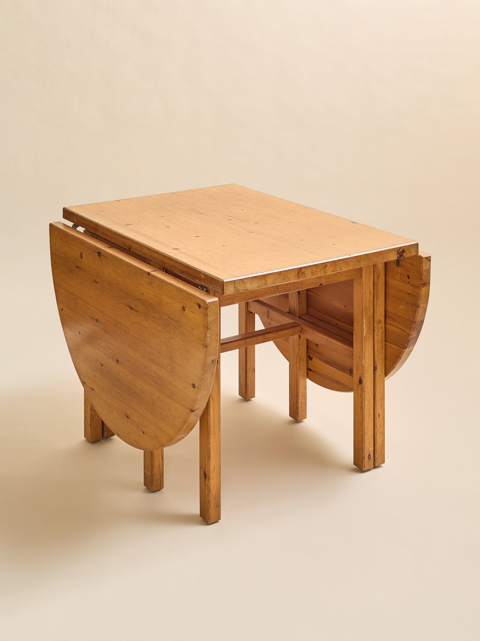 The Vintage Scandinavian Pine Drop-Leaf Dining Table, 1970SDining TablesMiscellanea, etc.