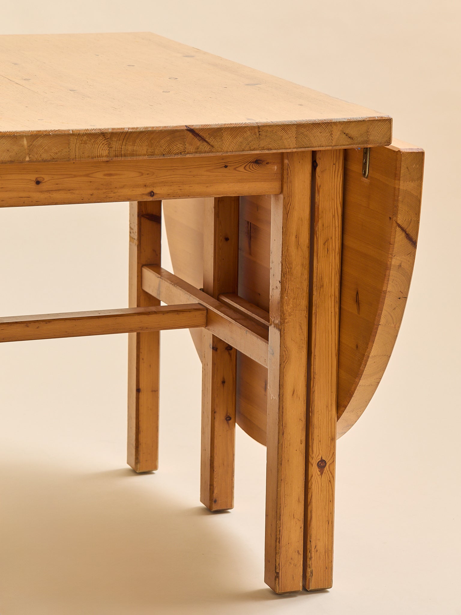 The Vintage Scandinavian Pine Drop-Leaf Dining Table, 1970SDining TablesMiscellanea, etc.