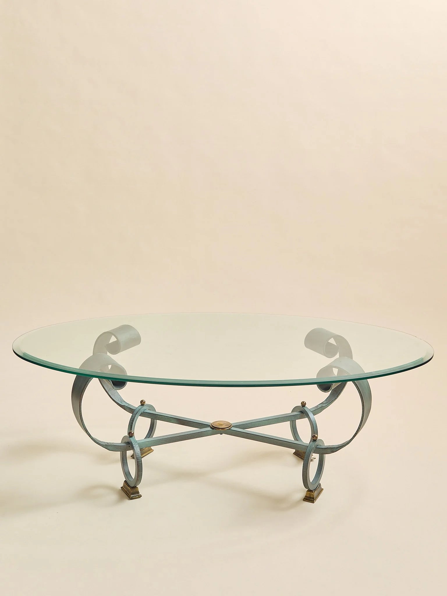 The German Wrought Iron and Glass Coffee Table, 1970sCoffee TablesMiscellanea, etc.