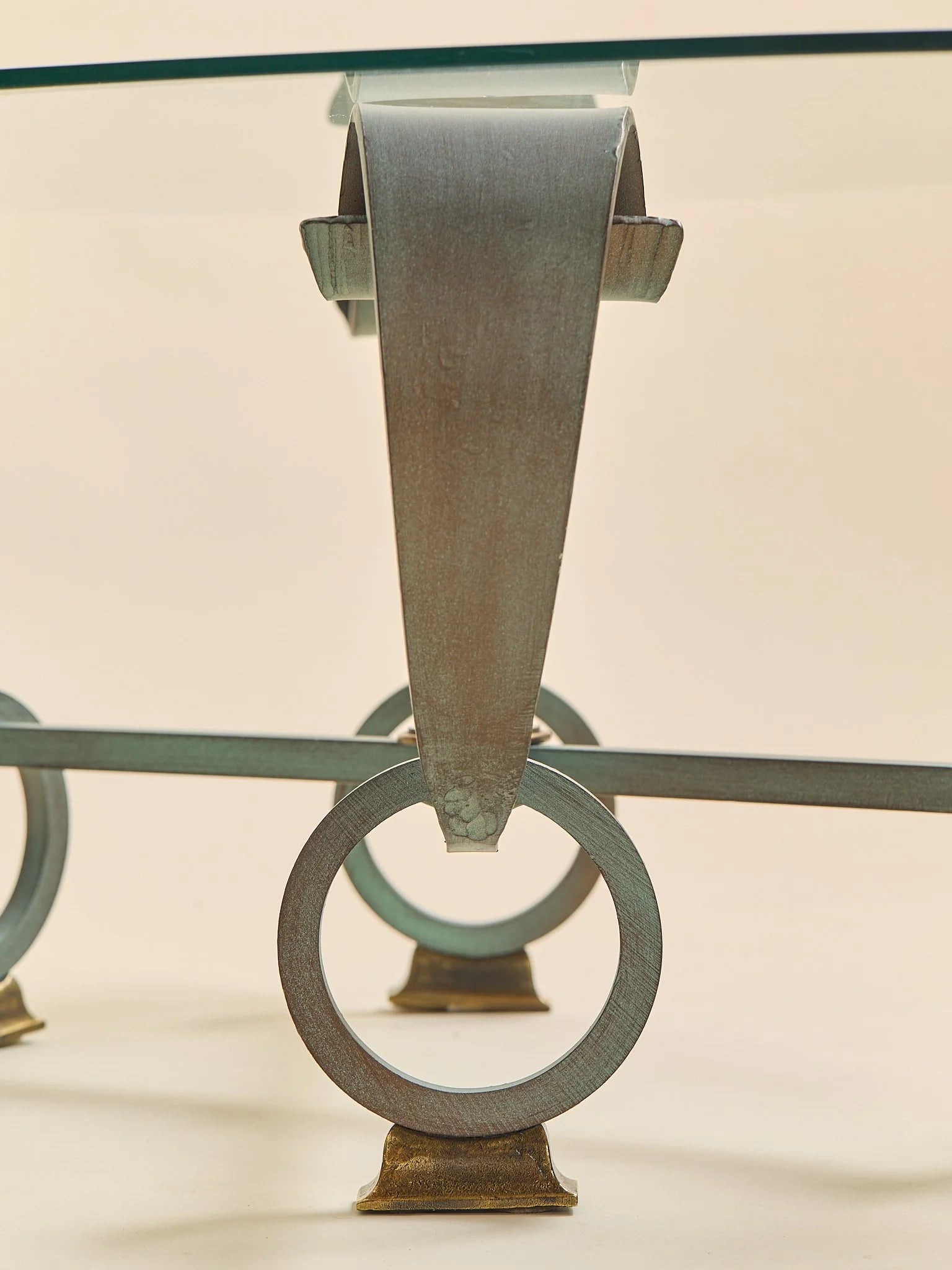 The German Wrought Iron and Glass Coffee Table, 1970sCoffee TablesMiscellanea, etc.