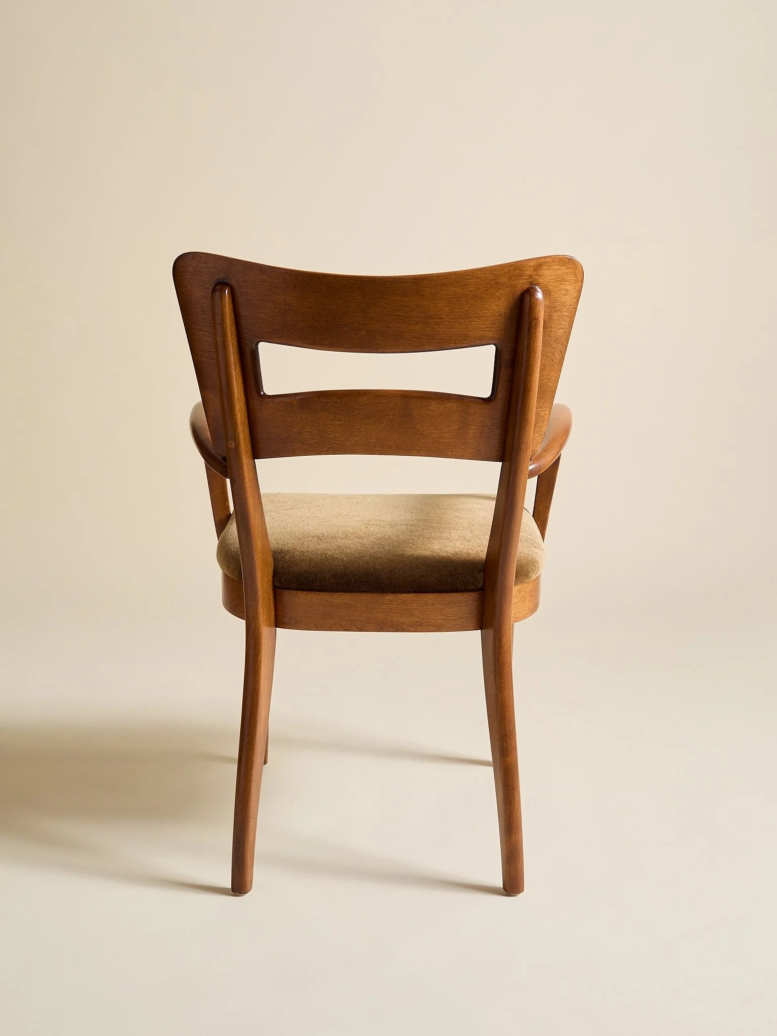 The Vintage Heywood Wakefield M 154 C "Dog Biscuit" Mohair Dining Chairs, 2 AvailableSeatingMiscellanea, etc.